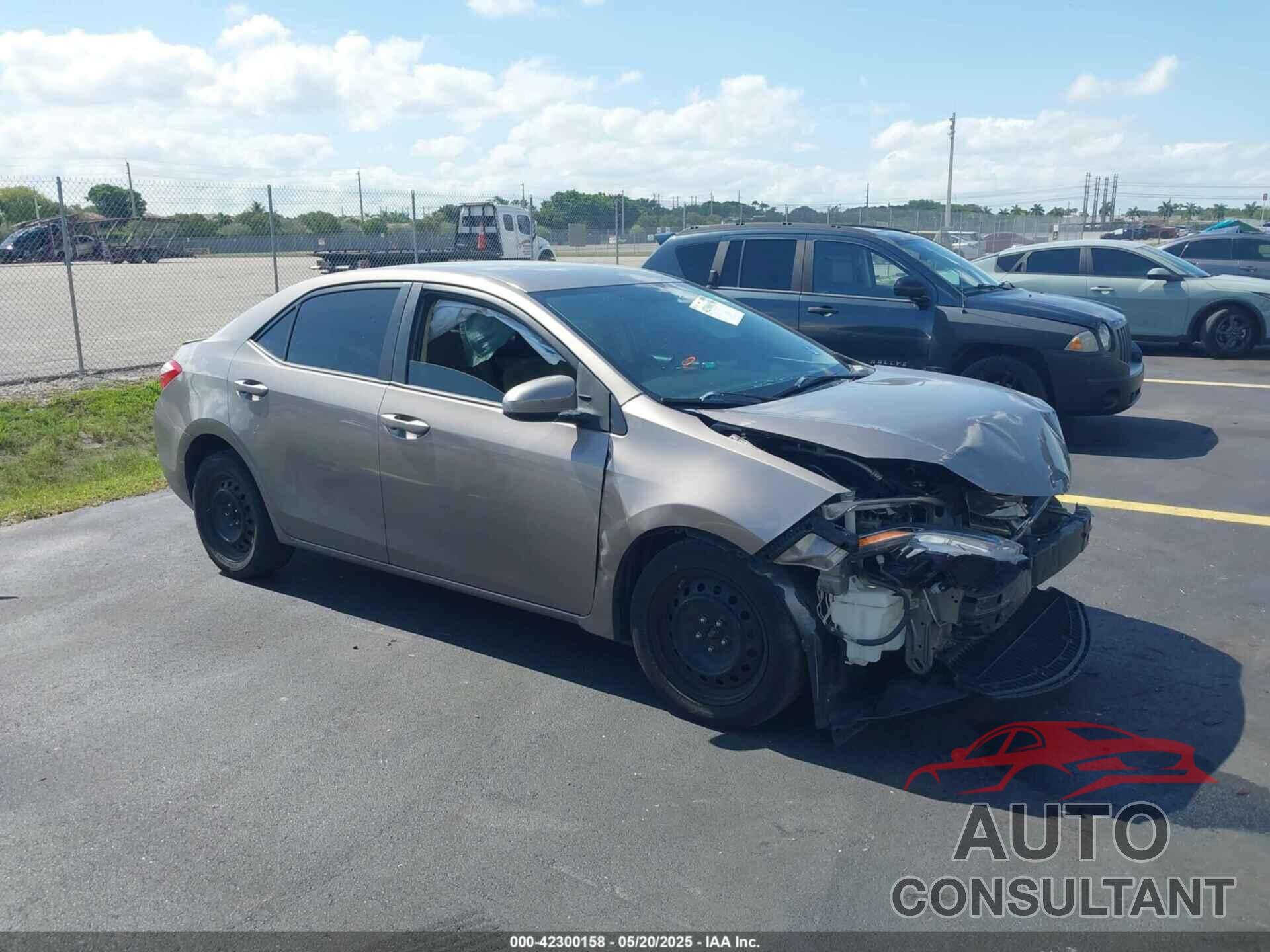 TOYOTA COROLLA 2015 - 2T1BURHE3FC426541