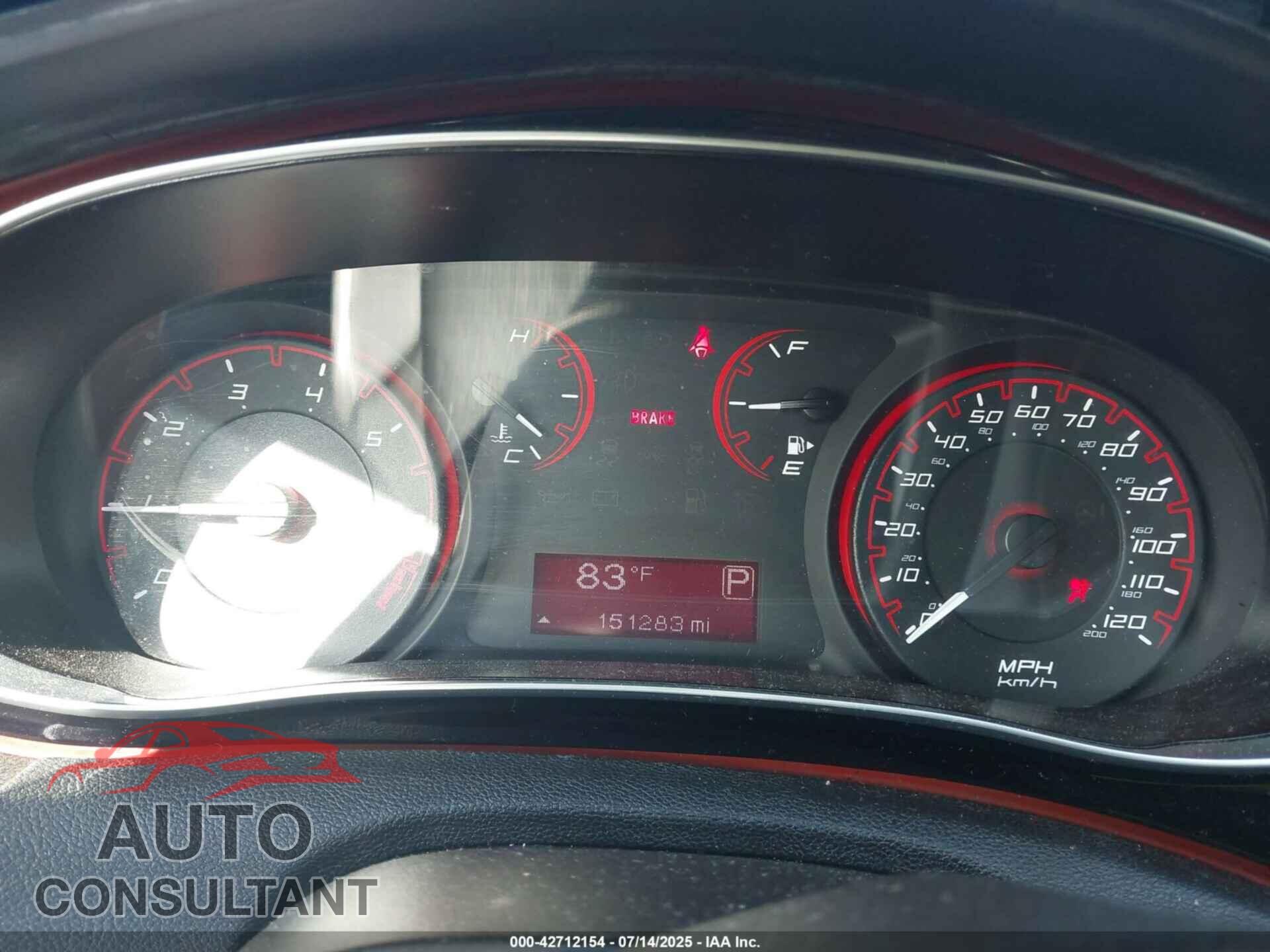 DODGE DART 2014 - 1C3CDFBB6ED833132