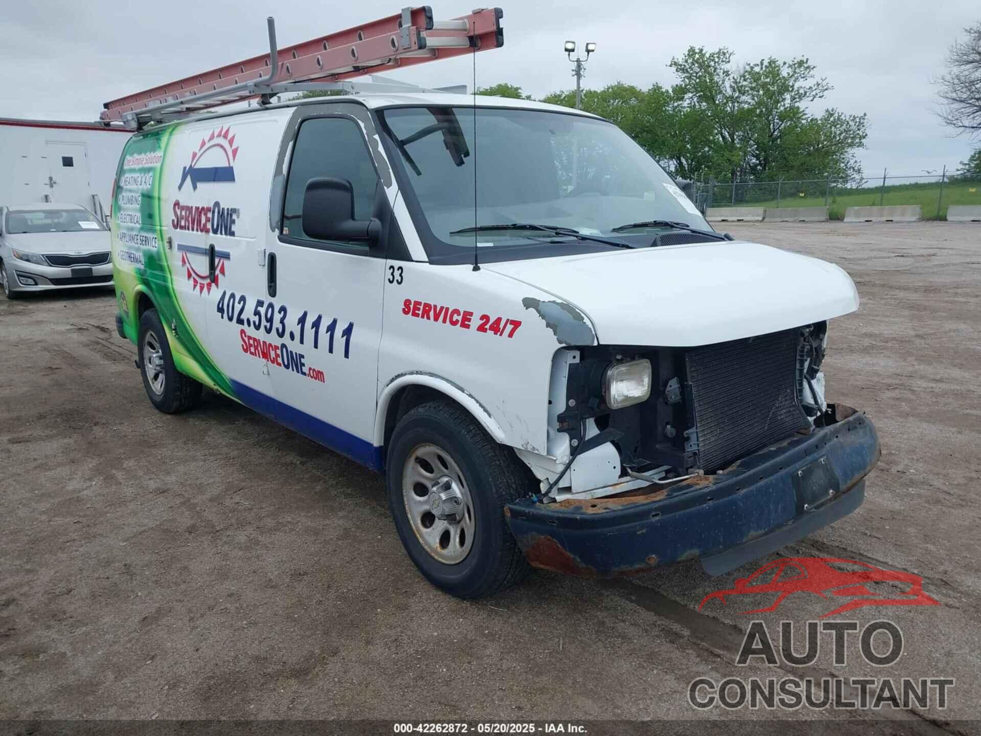 CHEVROLET EXPRESS 1500 2010 - 1GCUHAD47A1166542