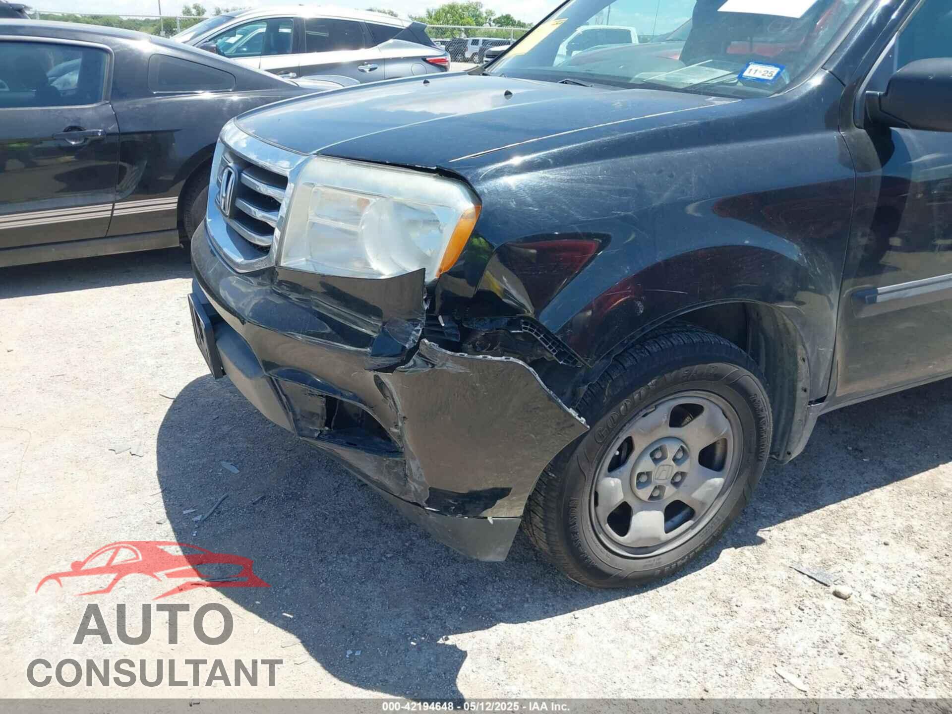 HONDA PILOT 2014 - 5FNYF3H2XEB007877