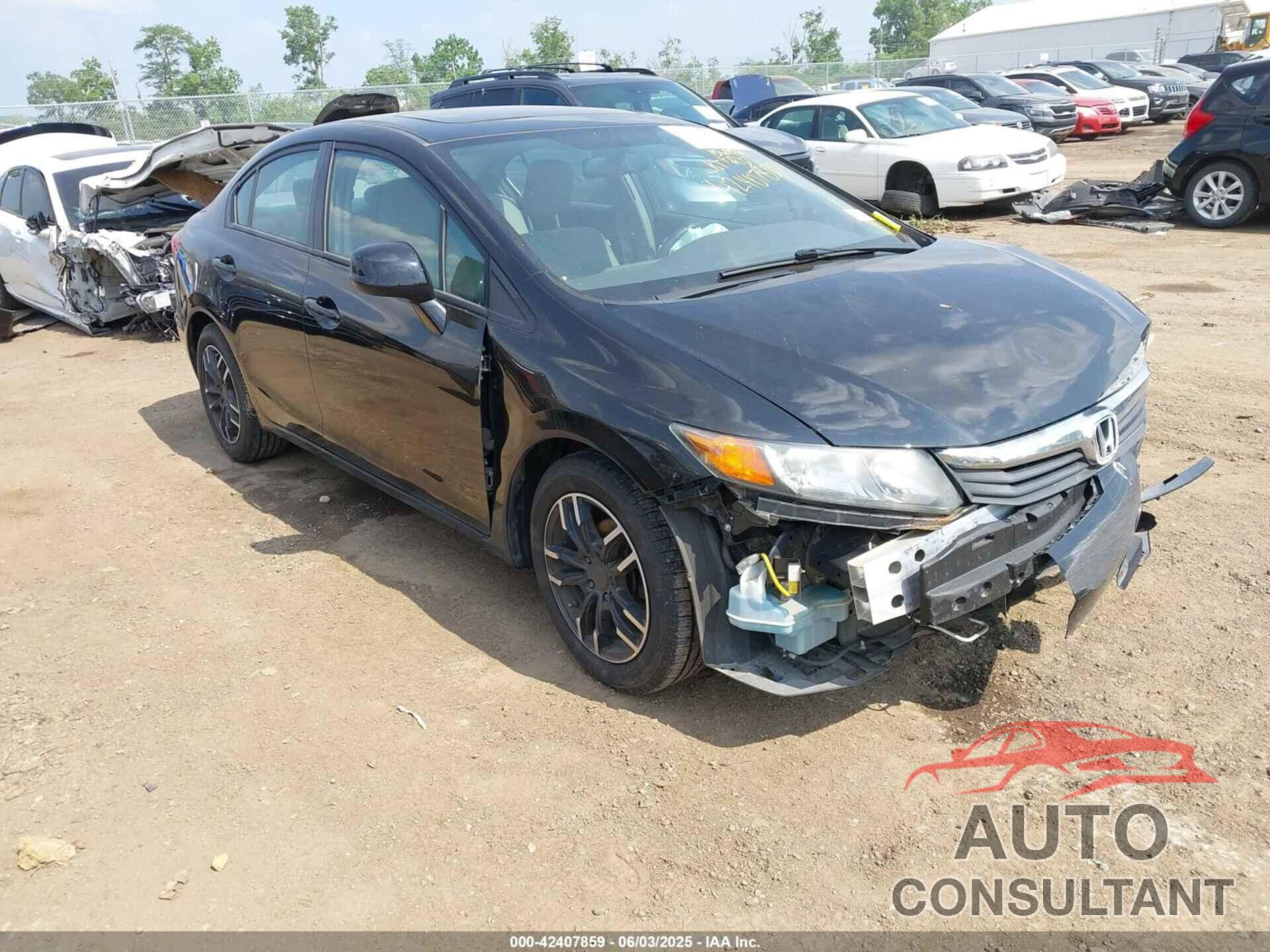 HONDA CIVIC 2012 - 19XFB2F86CE102721