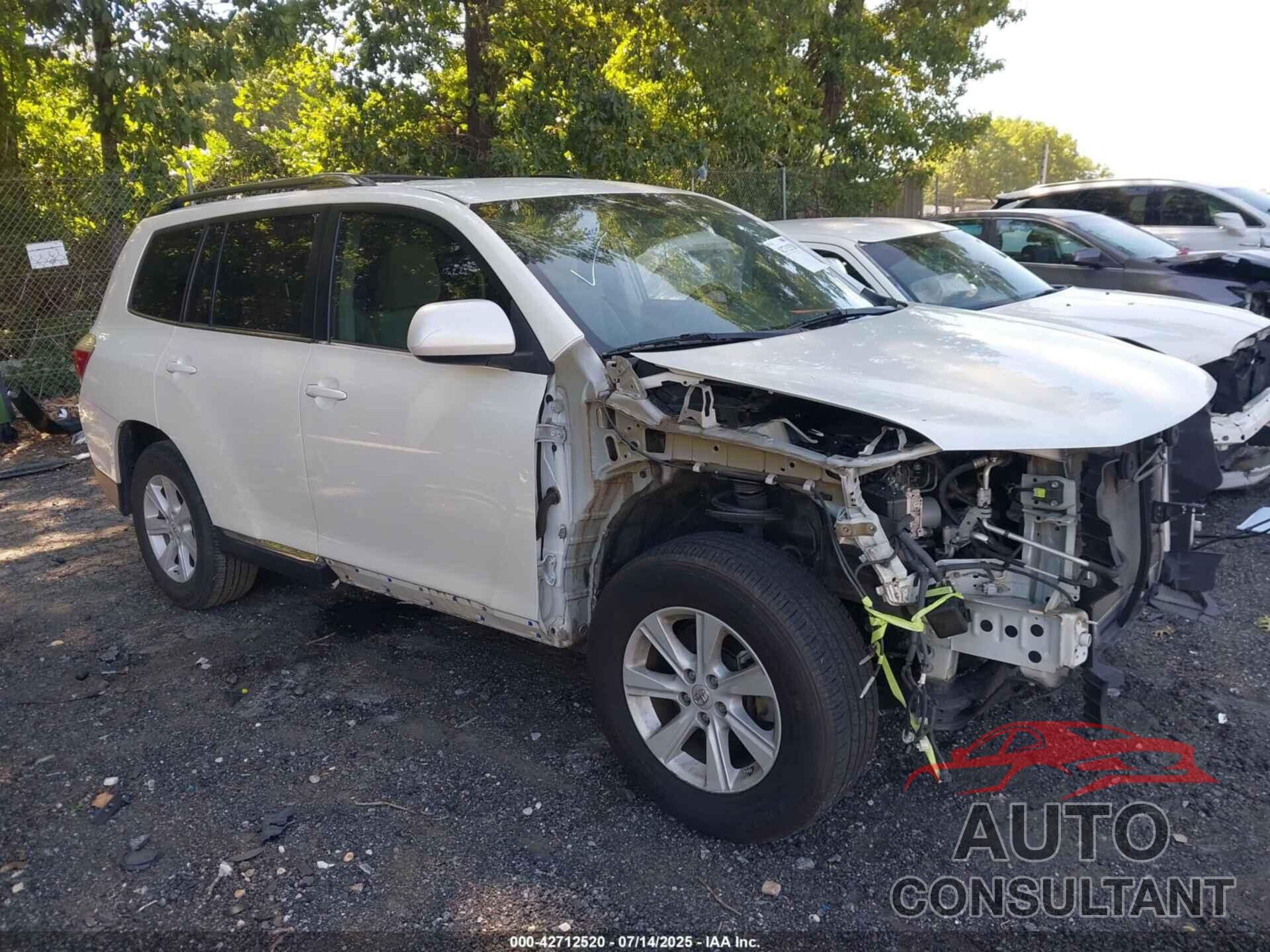 TOYOTA HIGHLANDER 2013 - 5TDZA3EH4DS035826