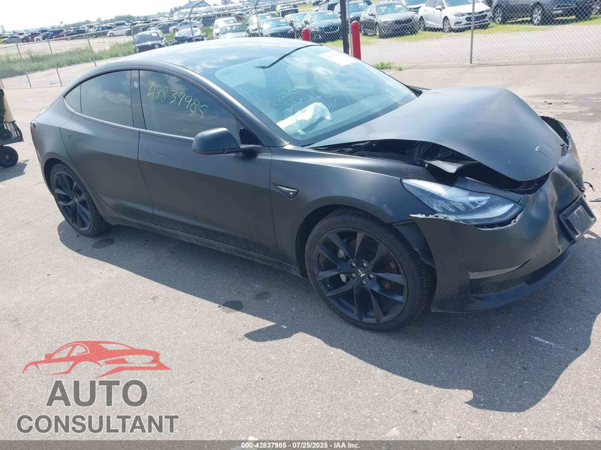 TESLA MODEL 3 2019 - 5YJ3E1EB7KF432314