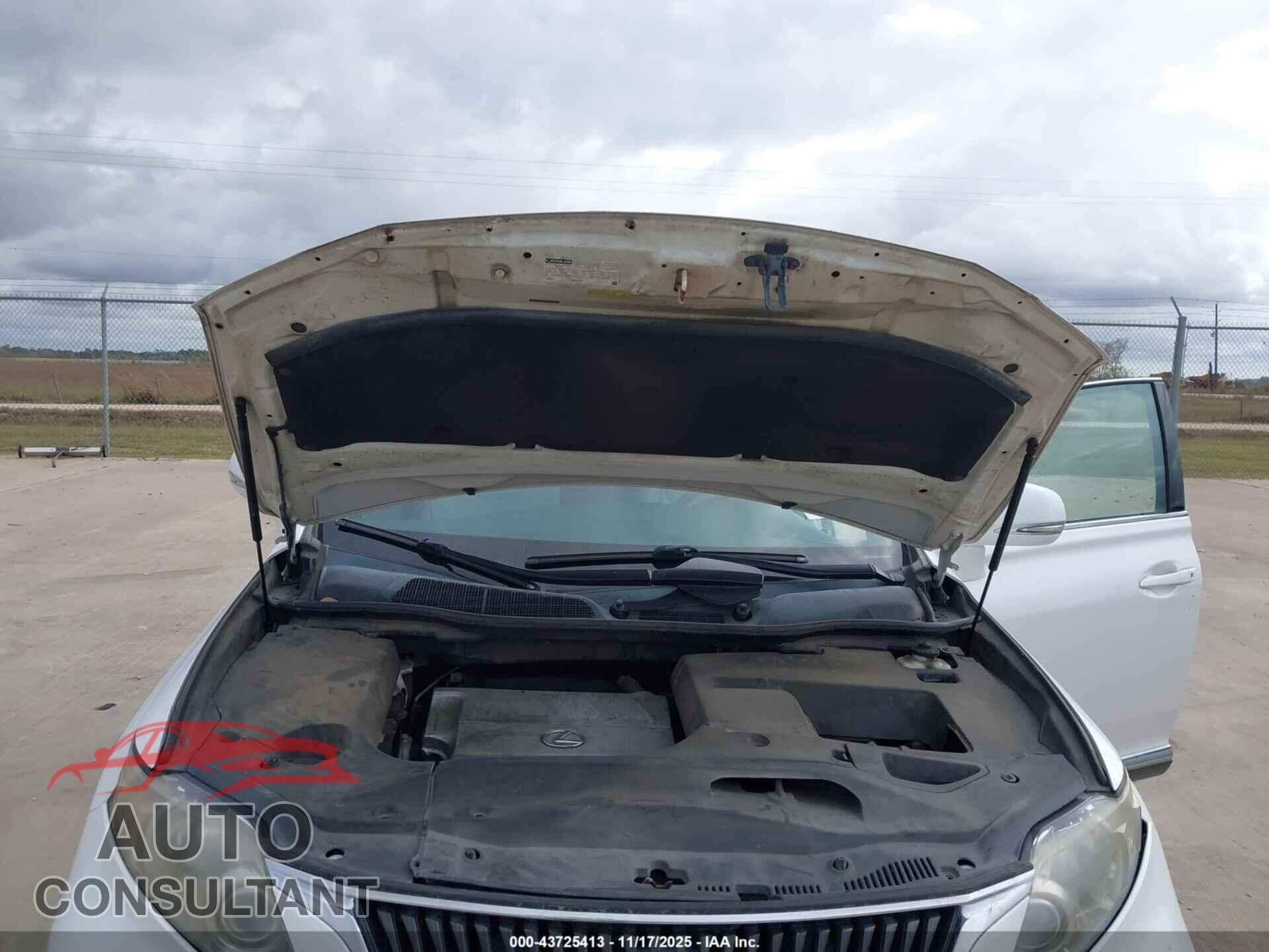 LEXUS RX 350 2011 - 2T2ZK1BA4BC053513