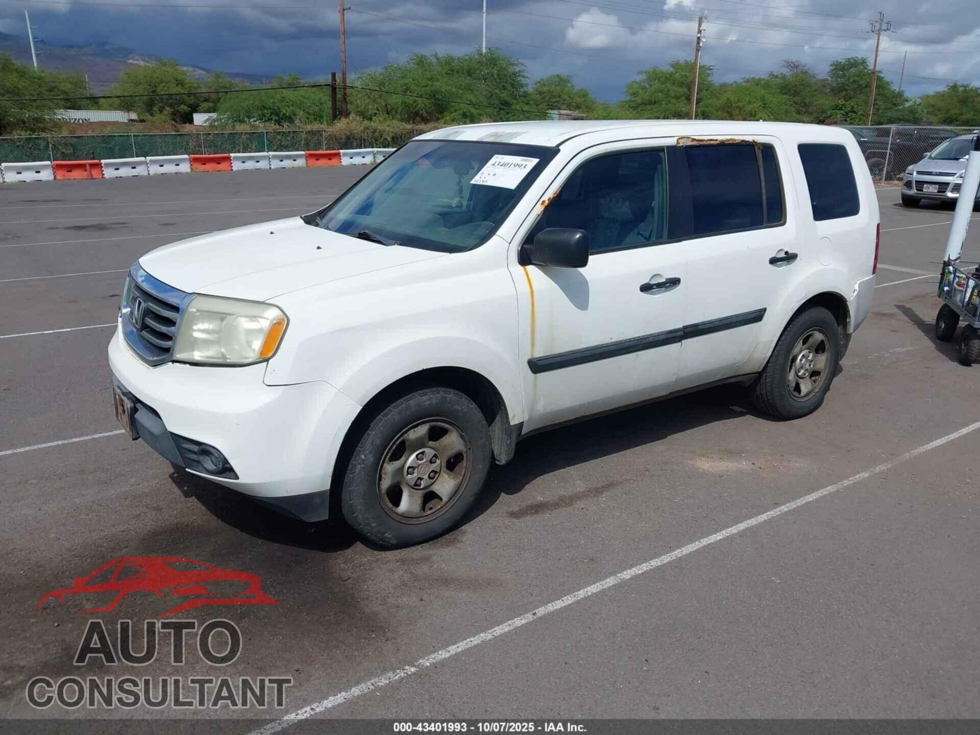 HONDA PILOT 2014 - 5FNYF3H29EB006834
