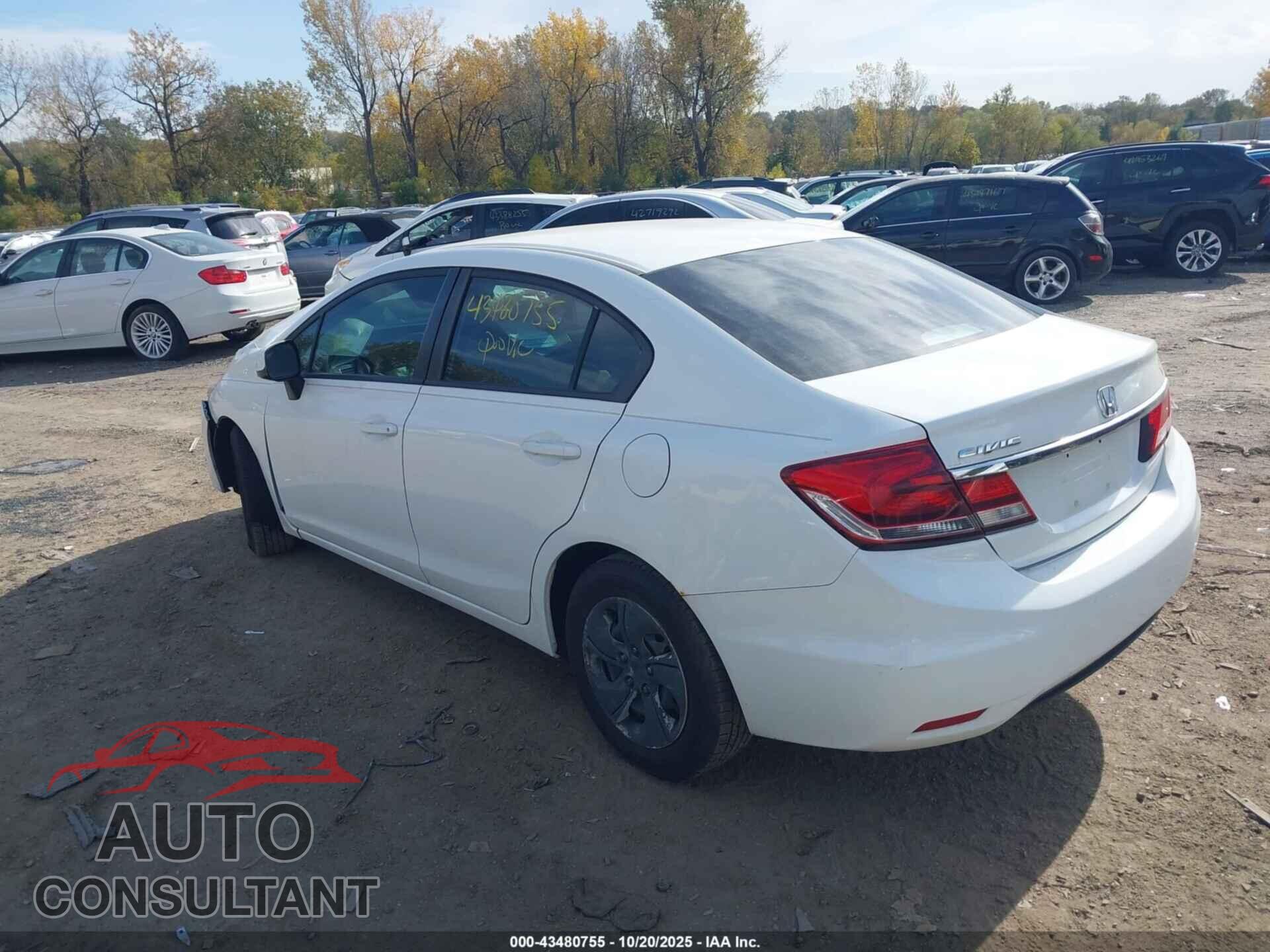 HONDA CIVIC 2013 - 2HGFB2F51DH545064