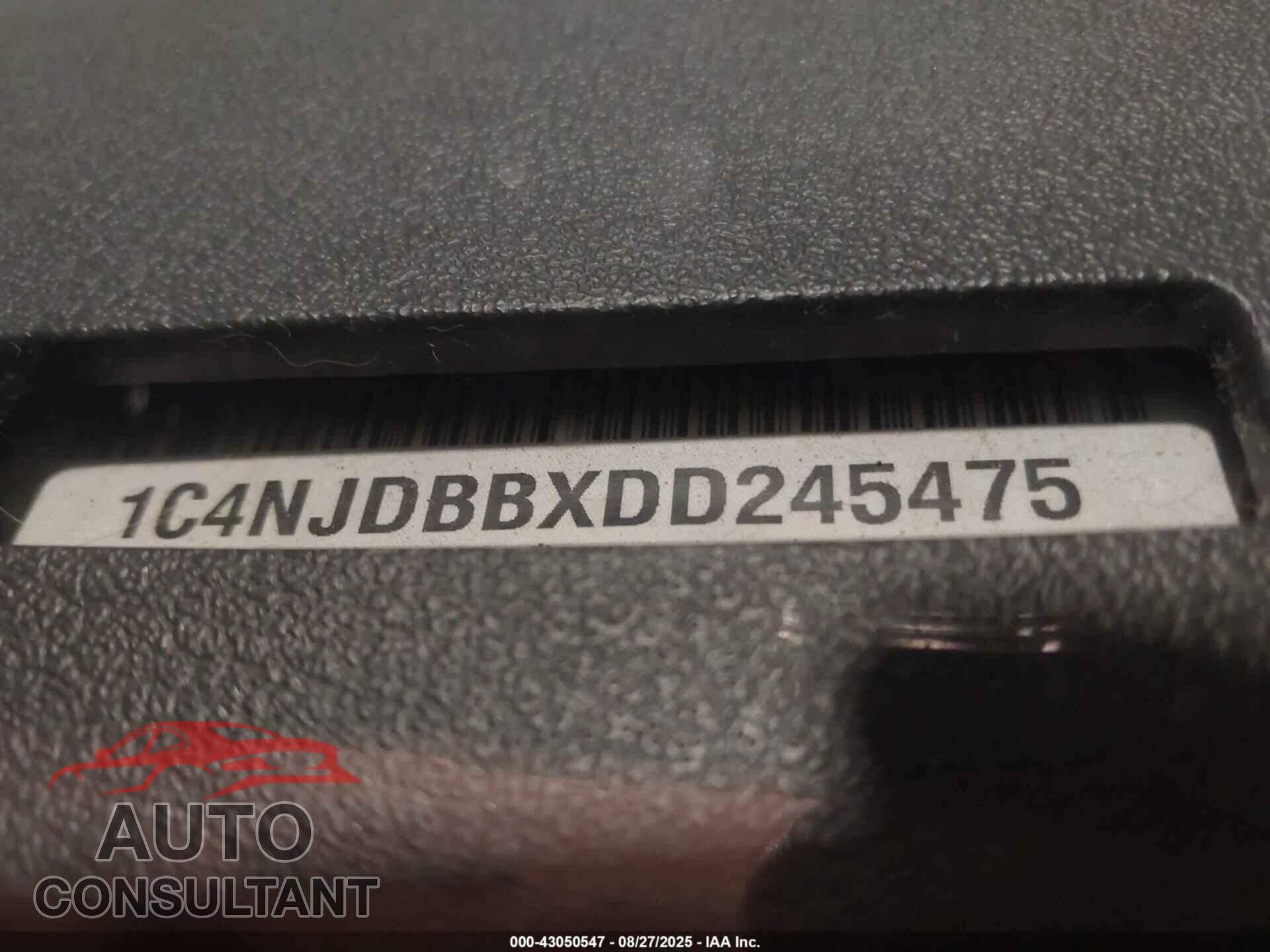 JEEP COMPASS 2013 - 1C4NJDBBXDD245475
