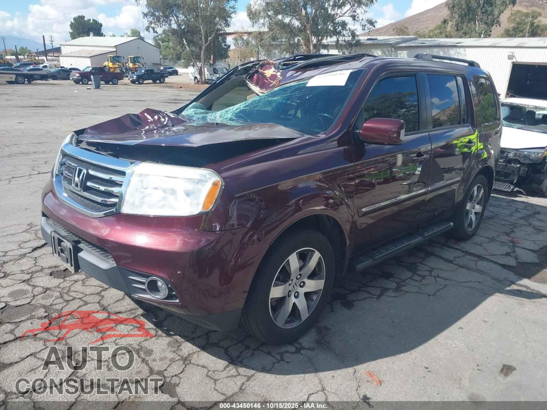HONDA PILOT 2012 - 5FNYF4H93CB078919