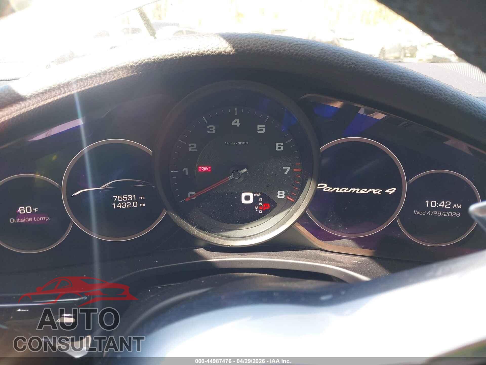 PORSCHE PANAMERA 2017 - WP0AA2A71HL101079
