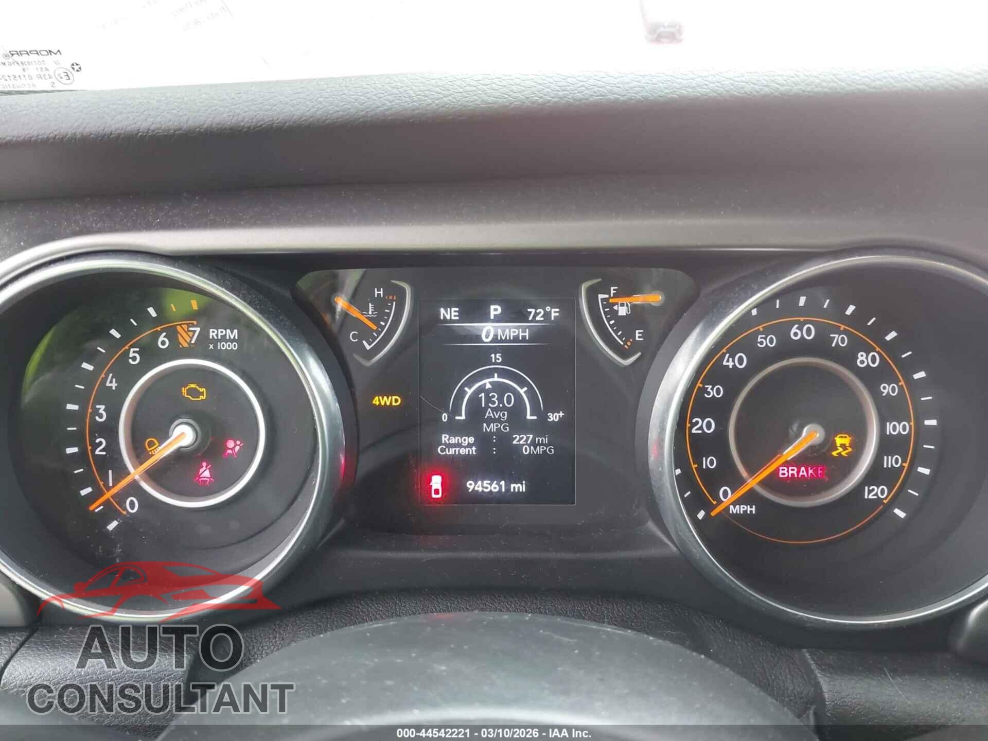 JEEP GLADIATOR 2020 - 1C6HJTAG4LL143105