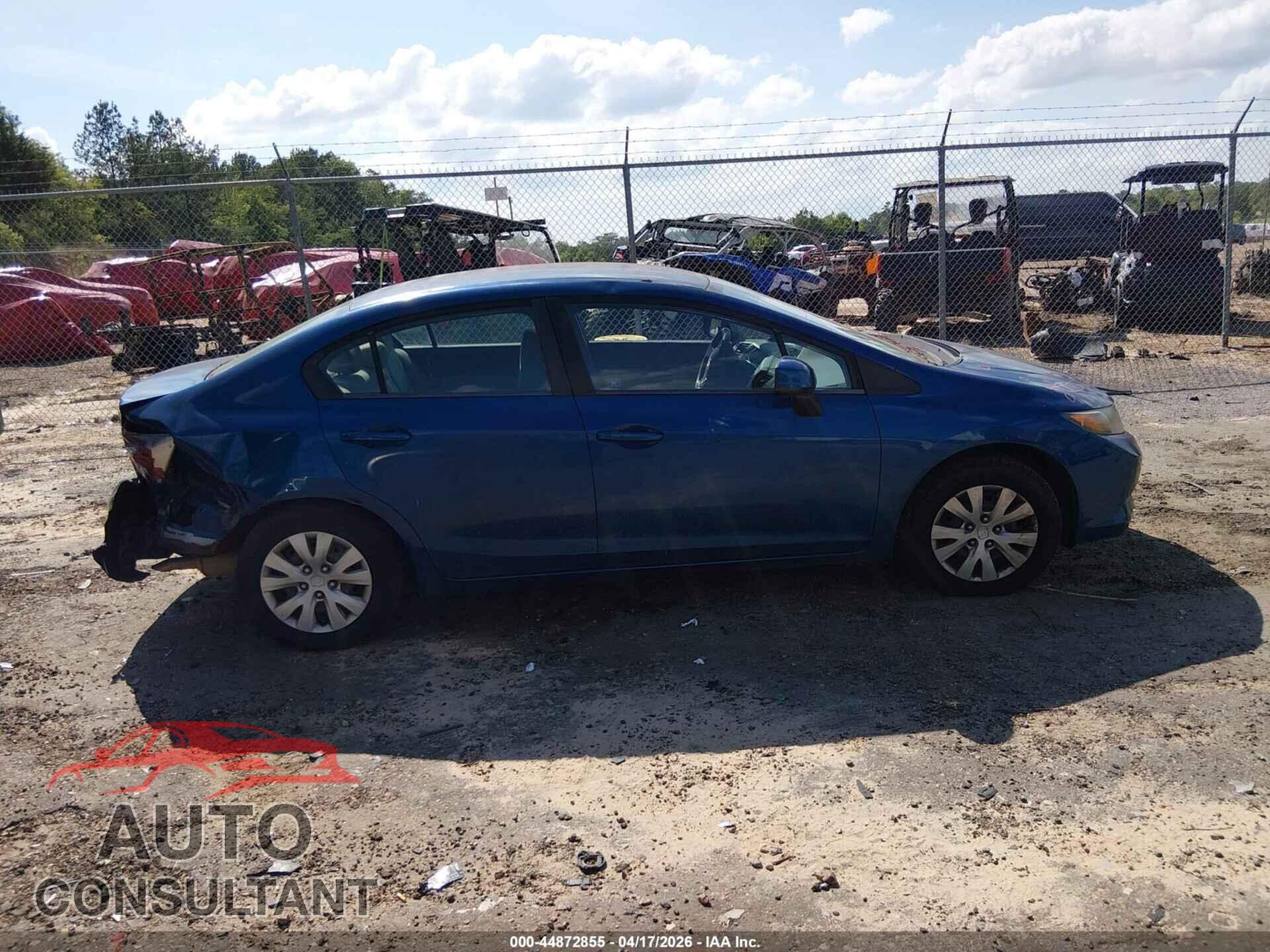 HONDA CIVIC 2012 - 19XFB2F59CE341458