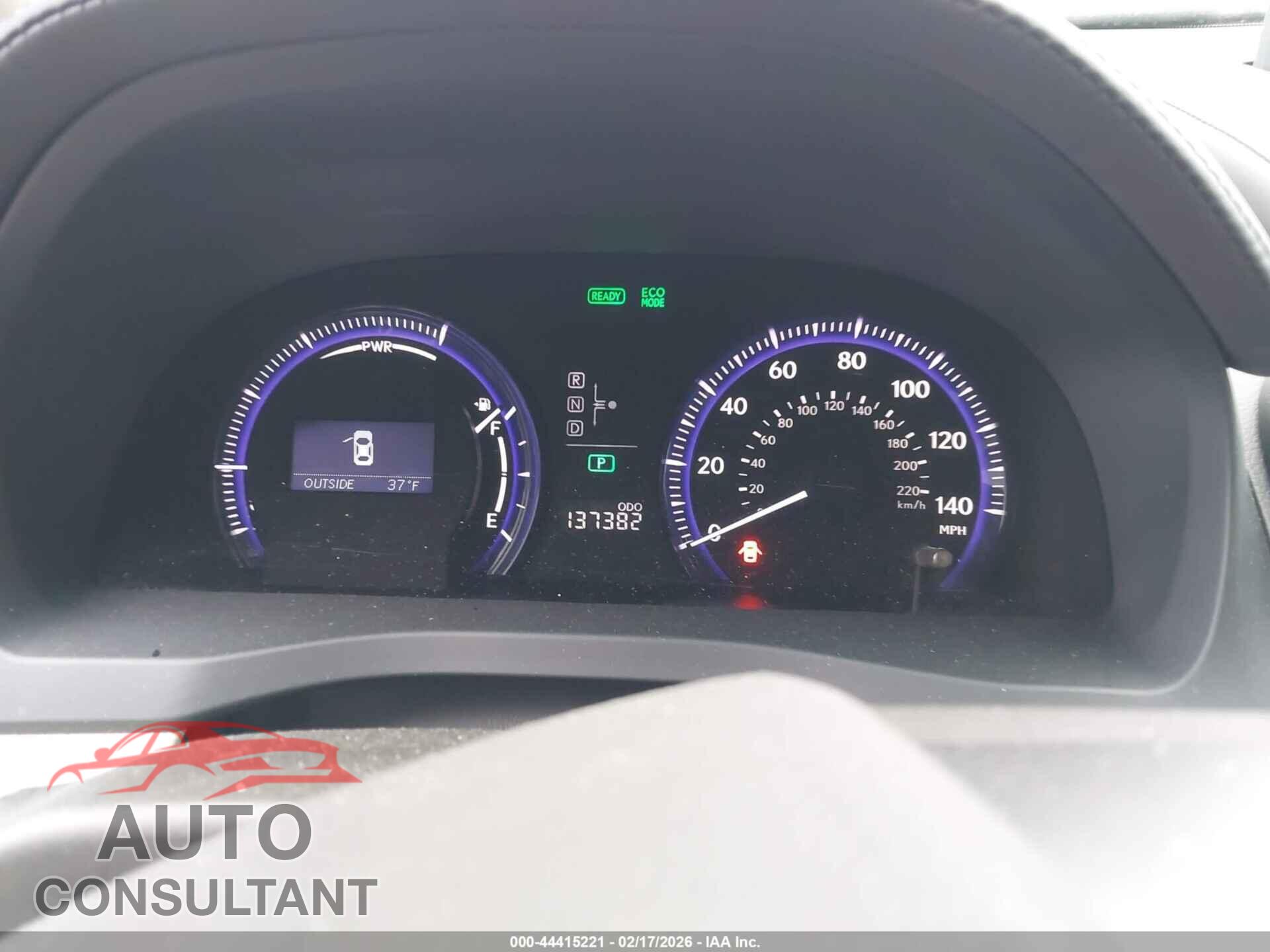 LEXUS HS 250H 2011 - JTHBB1BA5B2048064