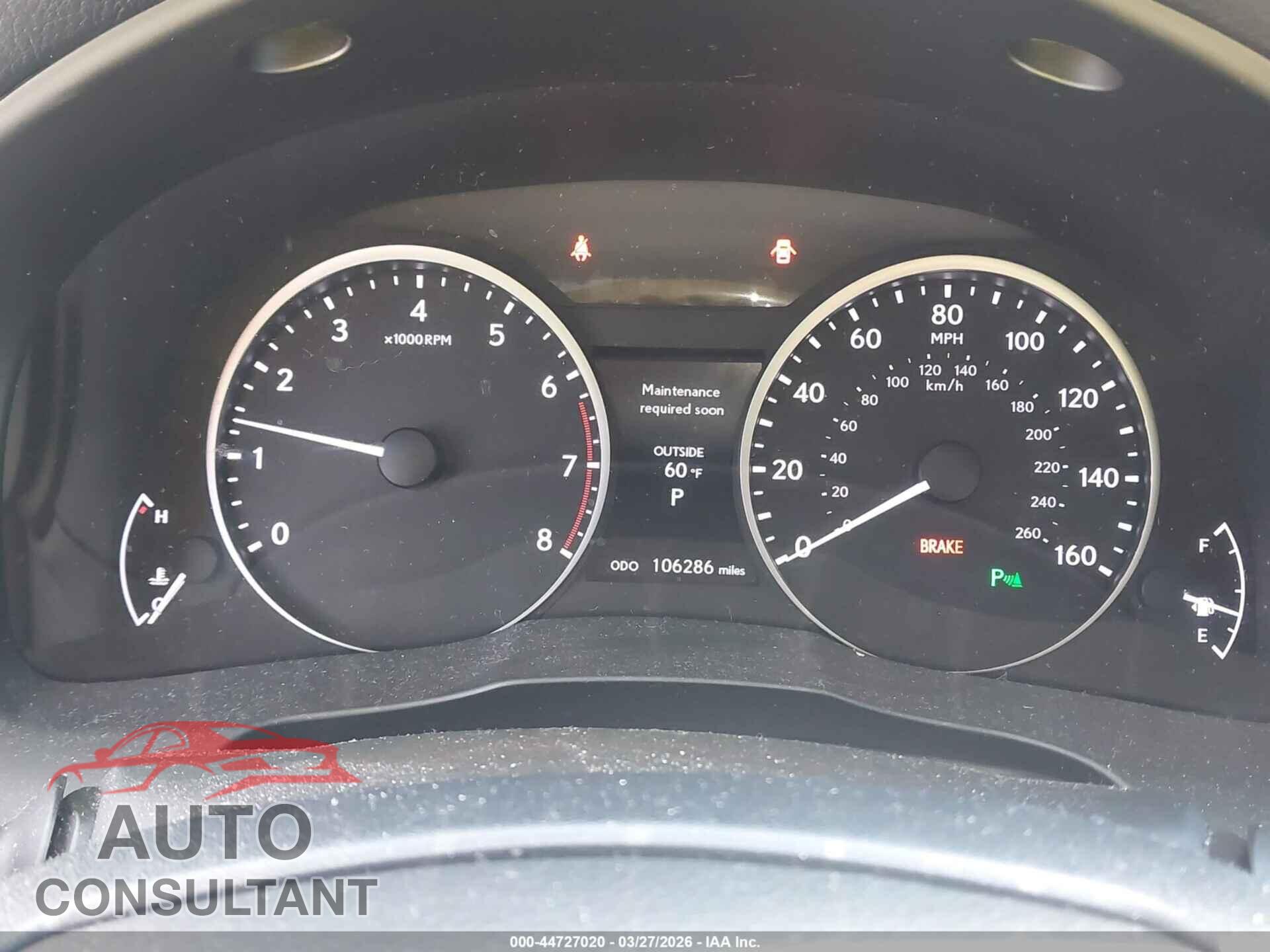 LEXUS ES 350 2014 - JTHBK1GG1E2094587