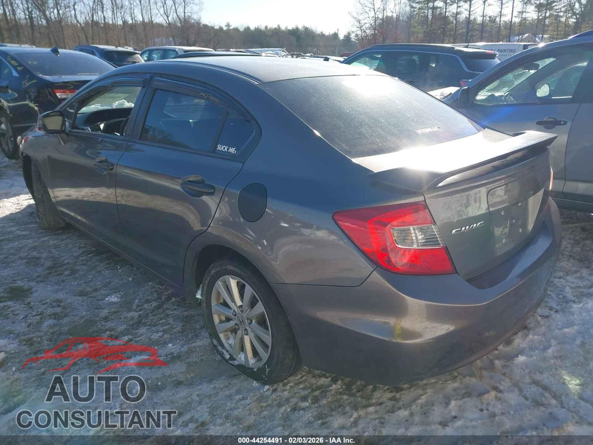 HONDA CIVIC 2012 - 19XFB2F80CE383706