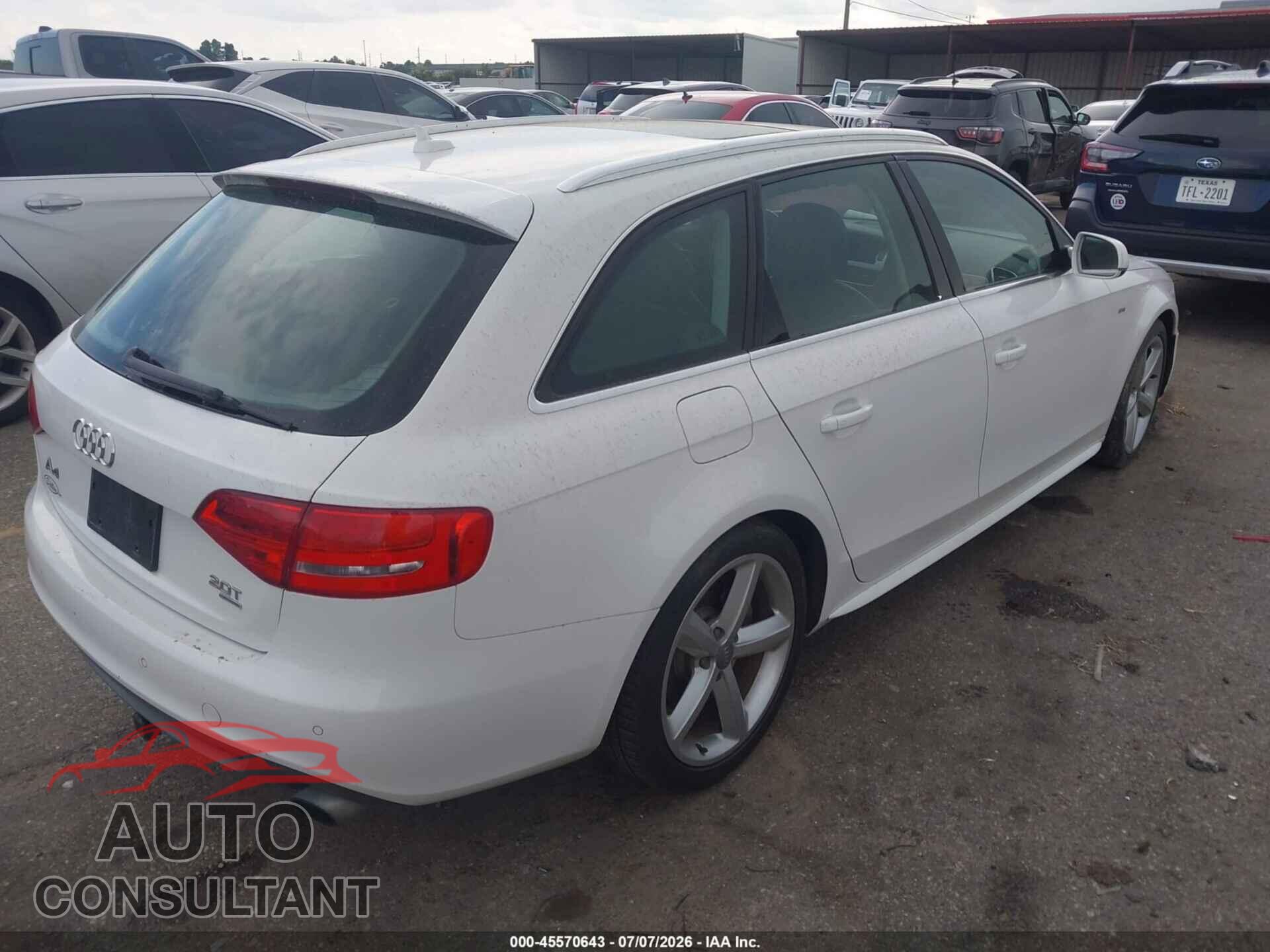 AUDI A4 2012 - WAU4FBFL0CA084488