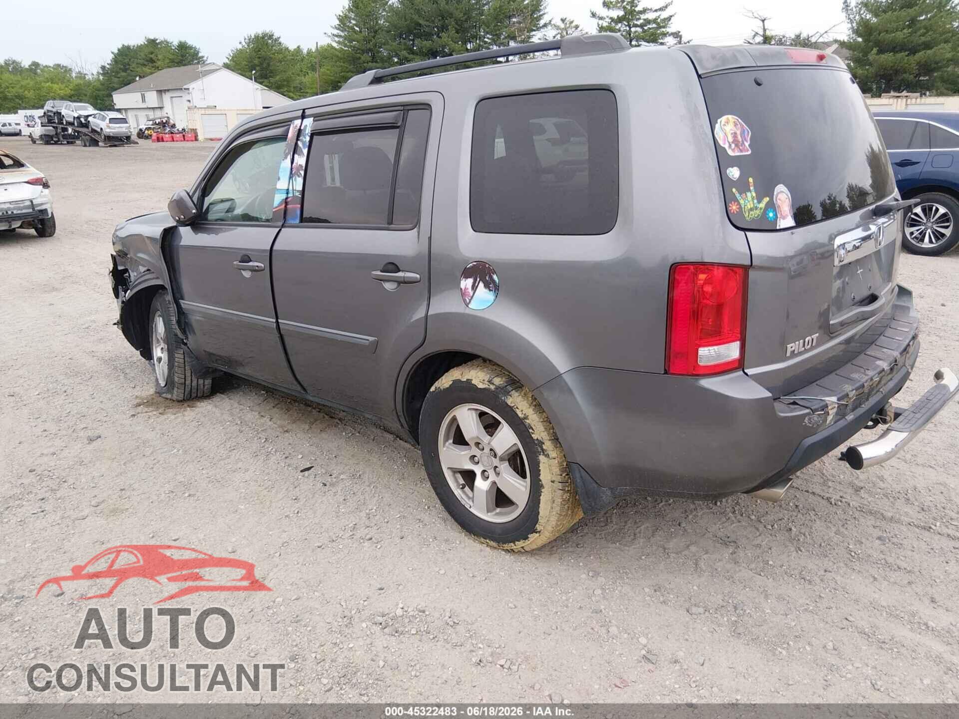 HONDA PILOT 2011 - 5FNYF4H61BB046247