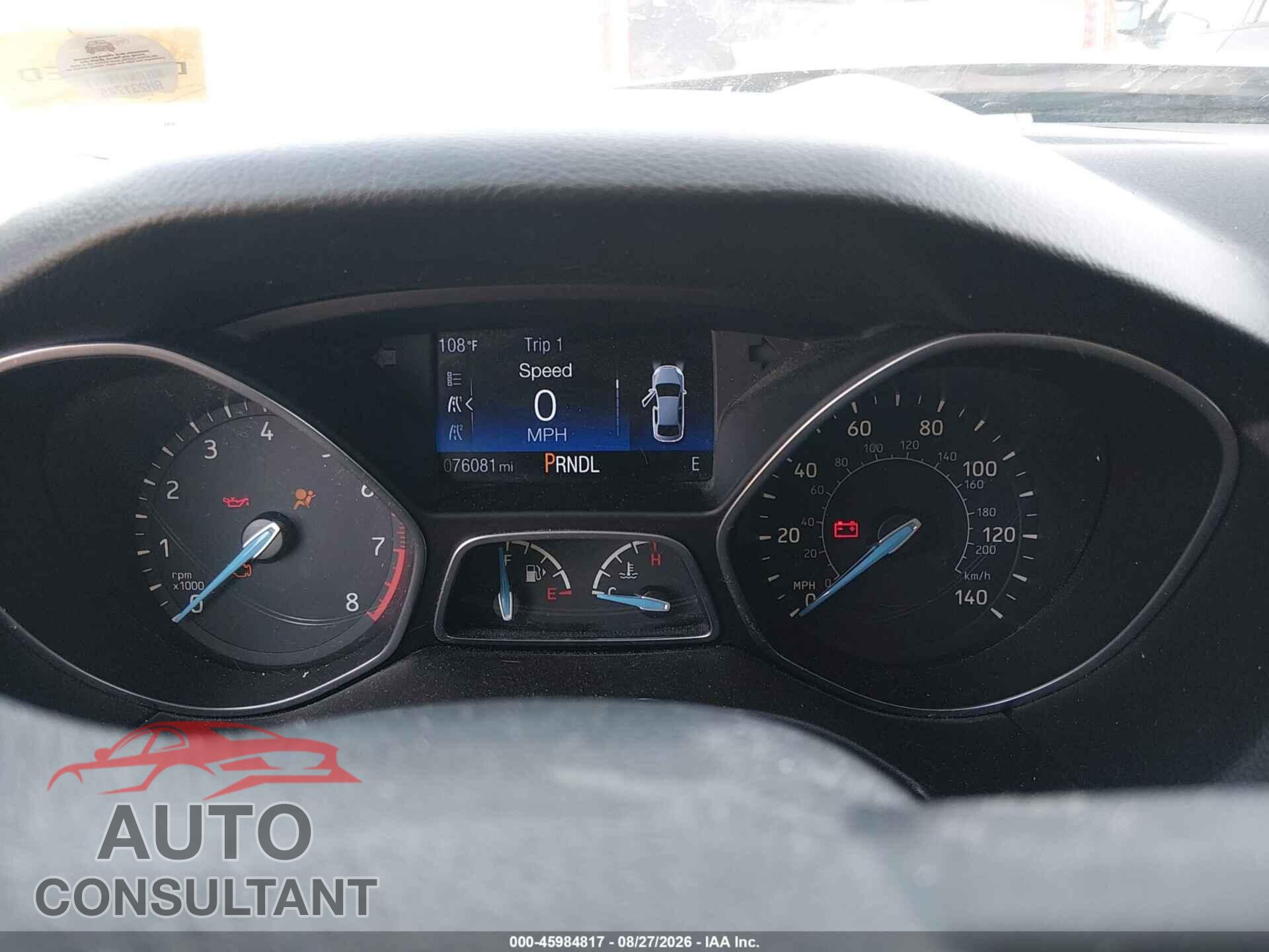 FORD FOCUS 2016 - 1FADP3F27GL205787