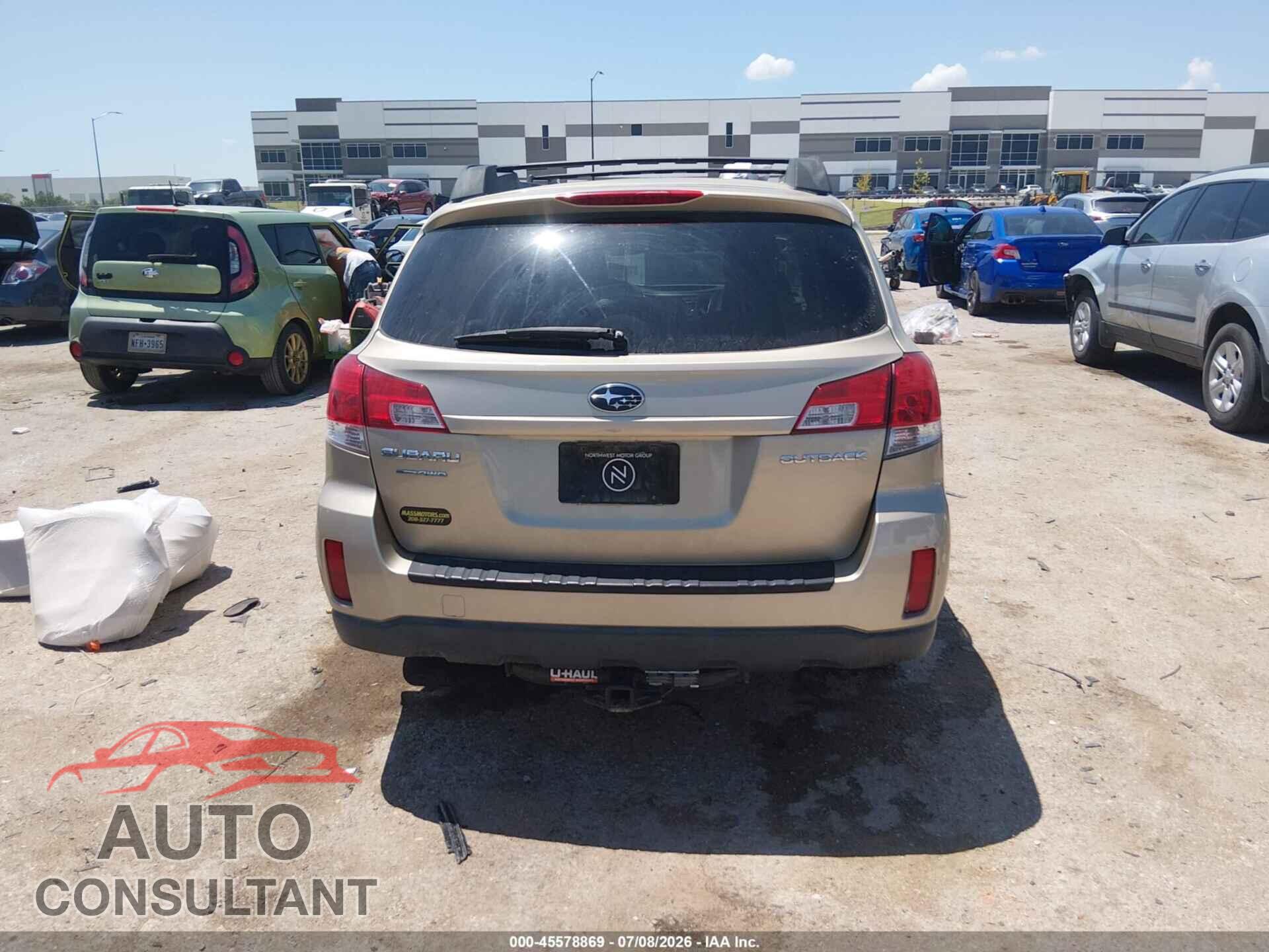 SUBARU OUTBACK 2010 - 4S4BRCCC3A3322018