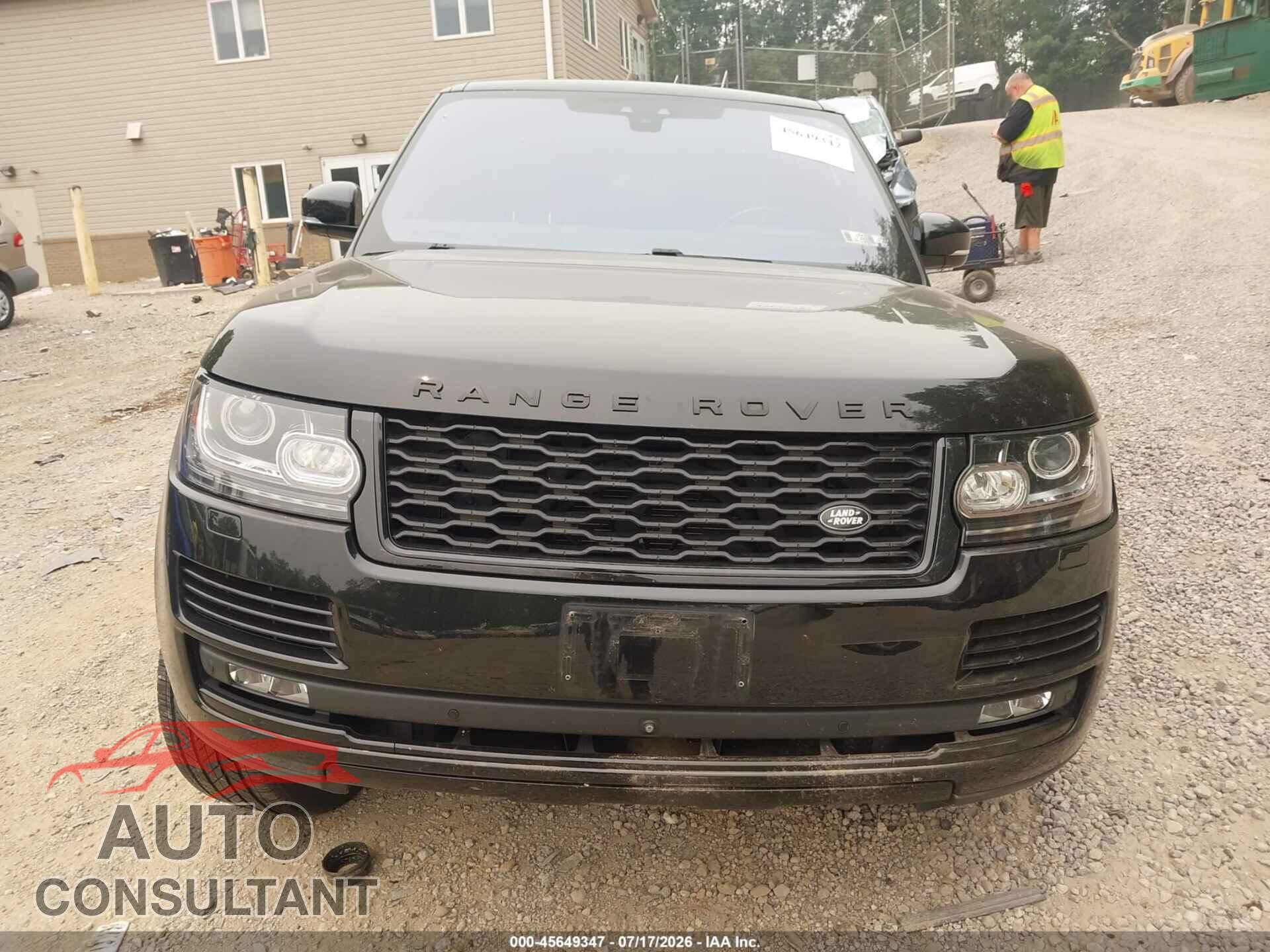 LAND ROVER RANGE ROVER 2017 - SALGS2FE9HA363354