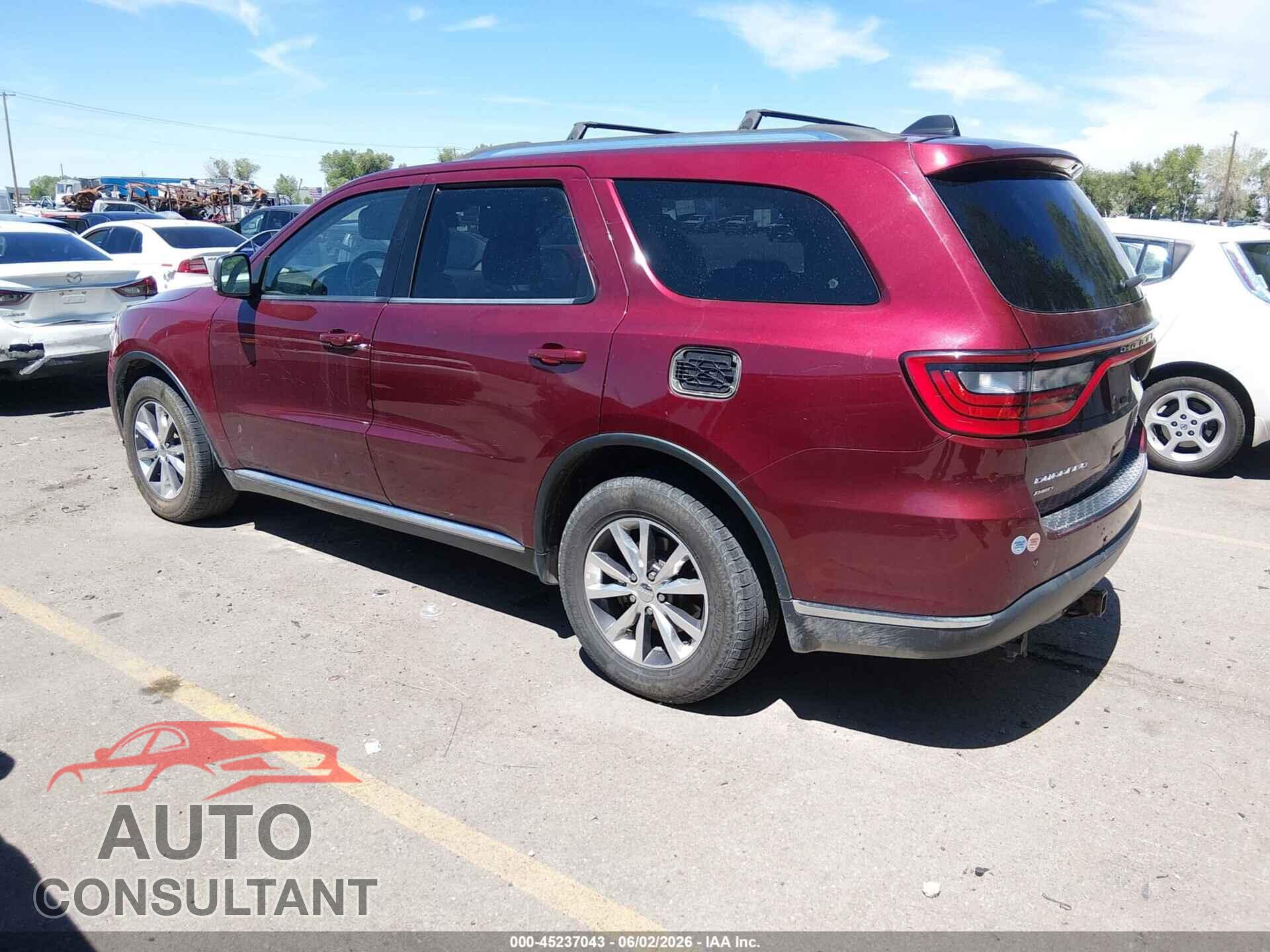 DODGE DURANGO 2016 - 1C4RDJDG3GC484411