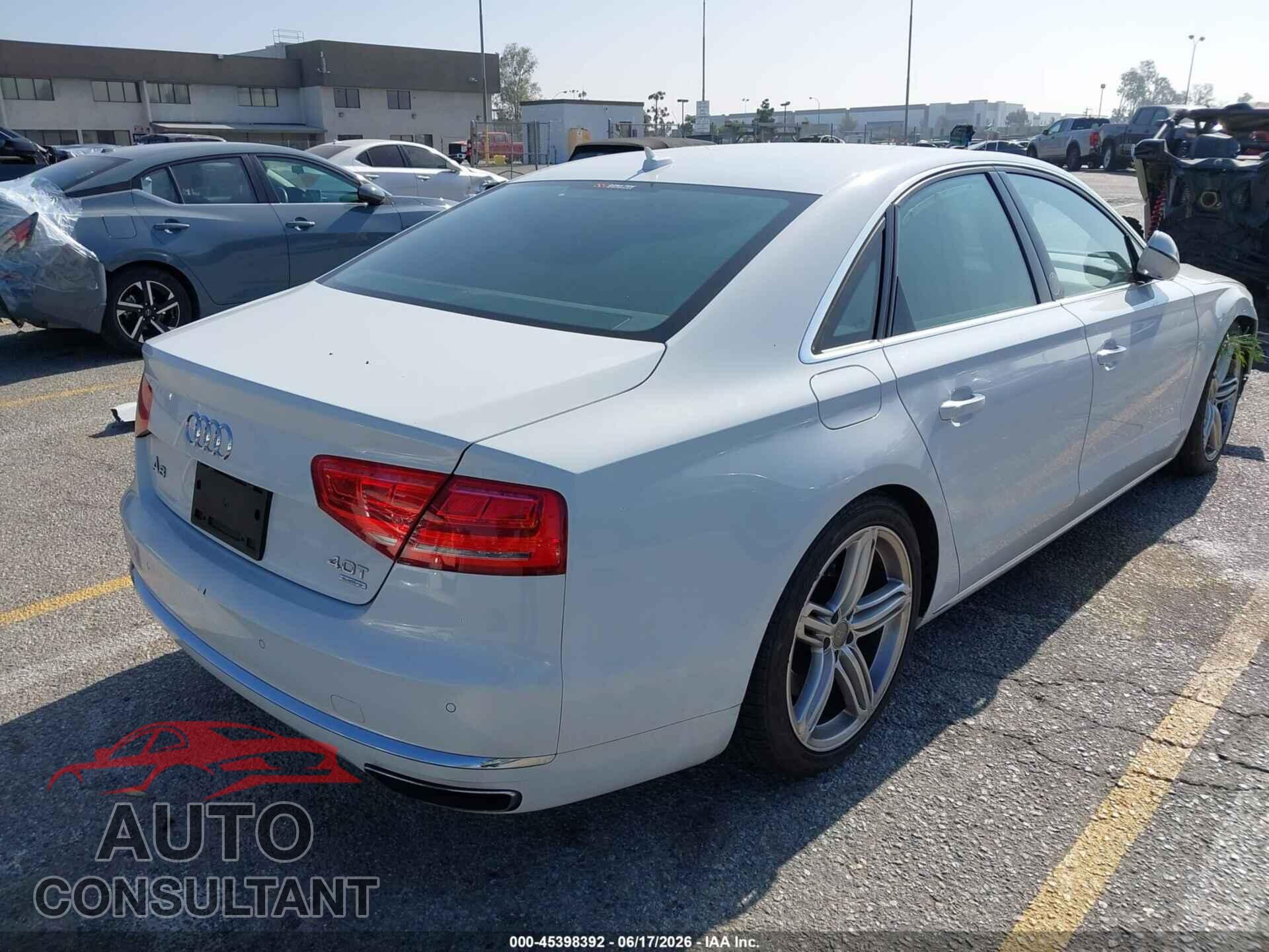 AUDI A8 2013 - WAUA2AFD6DN016997