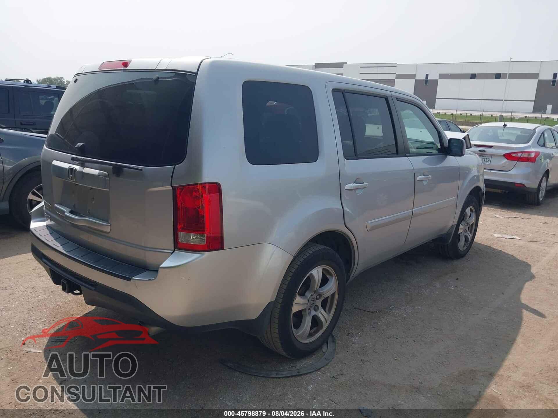 HONDA PILOT 2012 - 5FNYF3H47CB006023