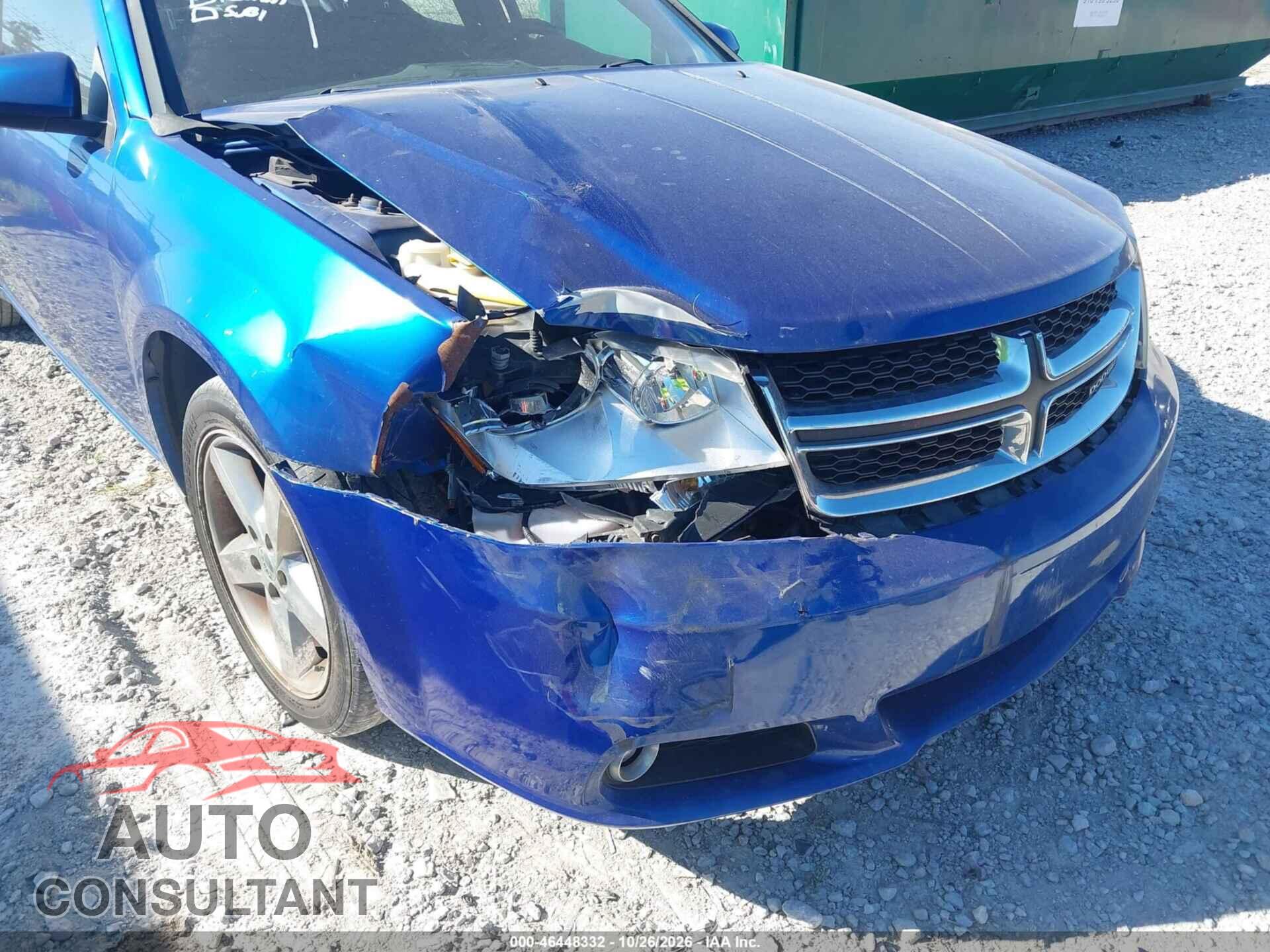 DODGE AVENGER 2013 - 1C3CDZCB5DN548043