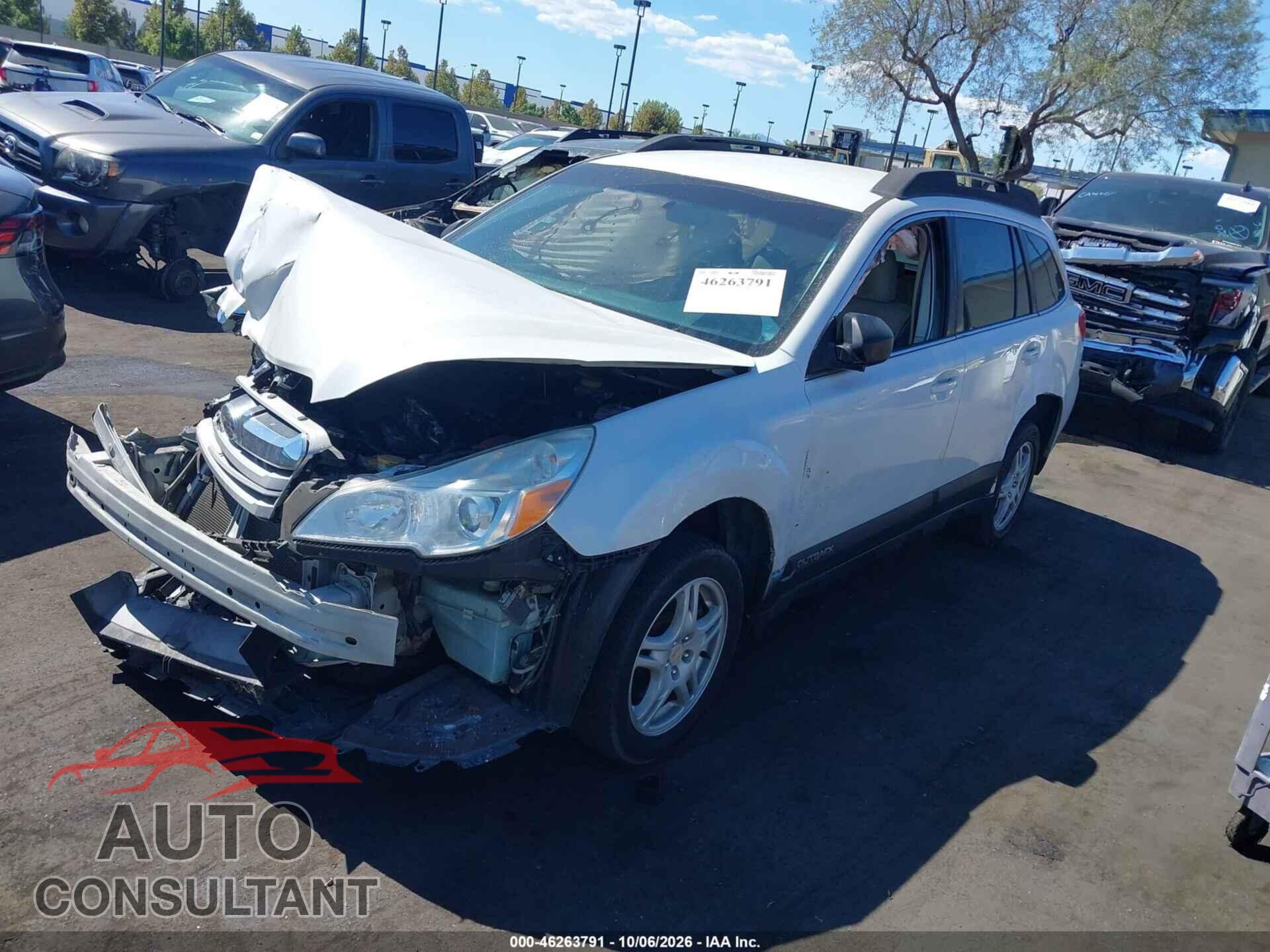 SUBARU OUTBACK 2013 - 4S4BRBAC8D3267549