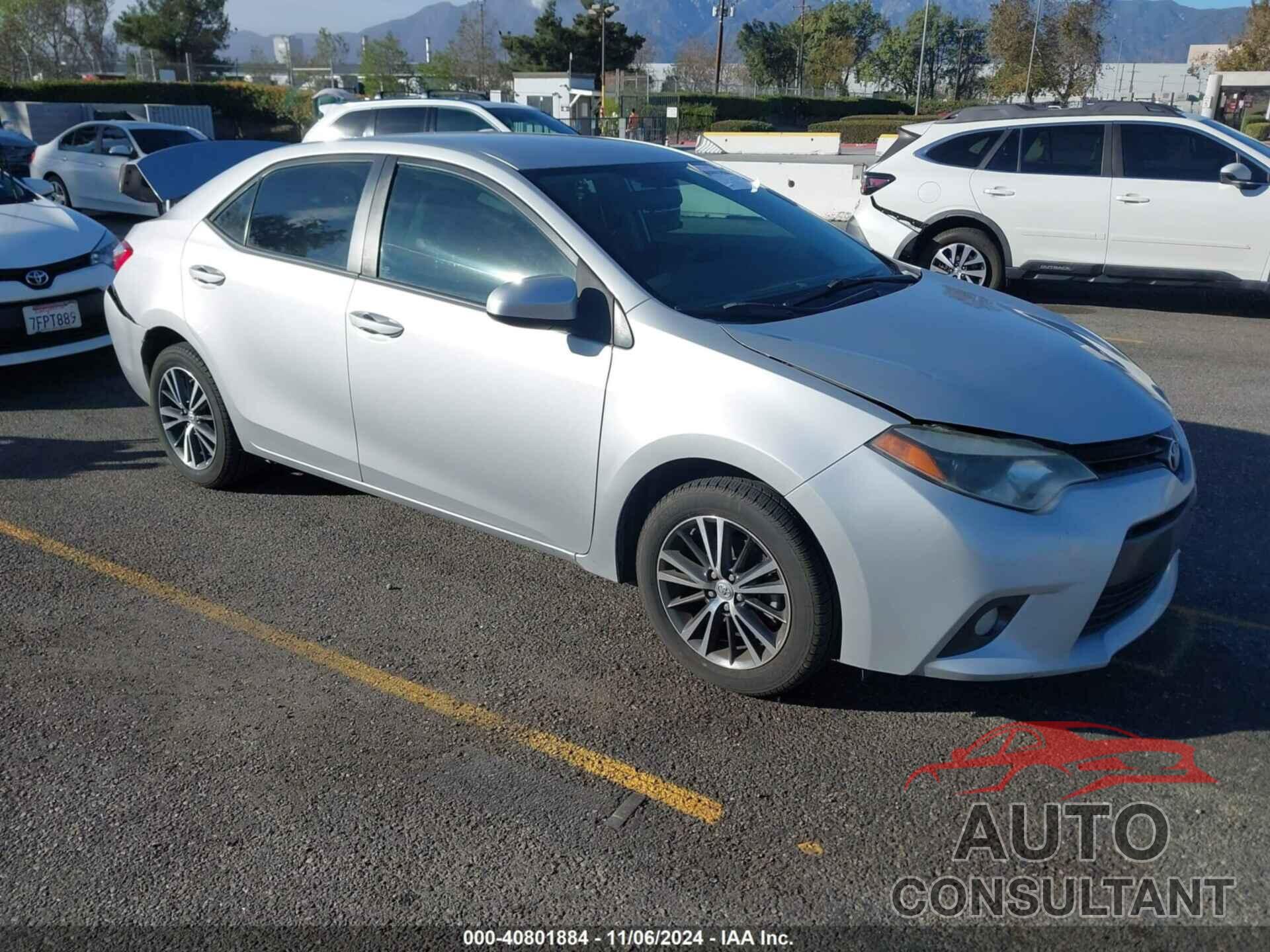 TOYOTA COROLLA 2016 - 5YFBURHE2GP550320