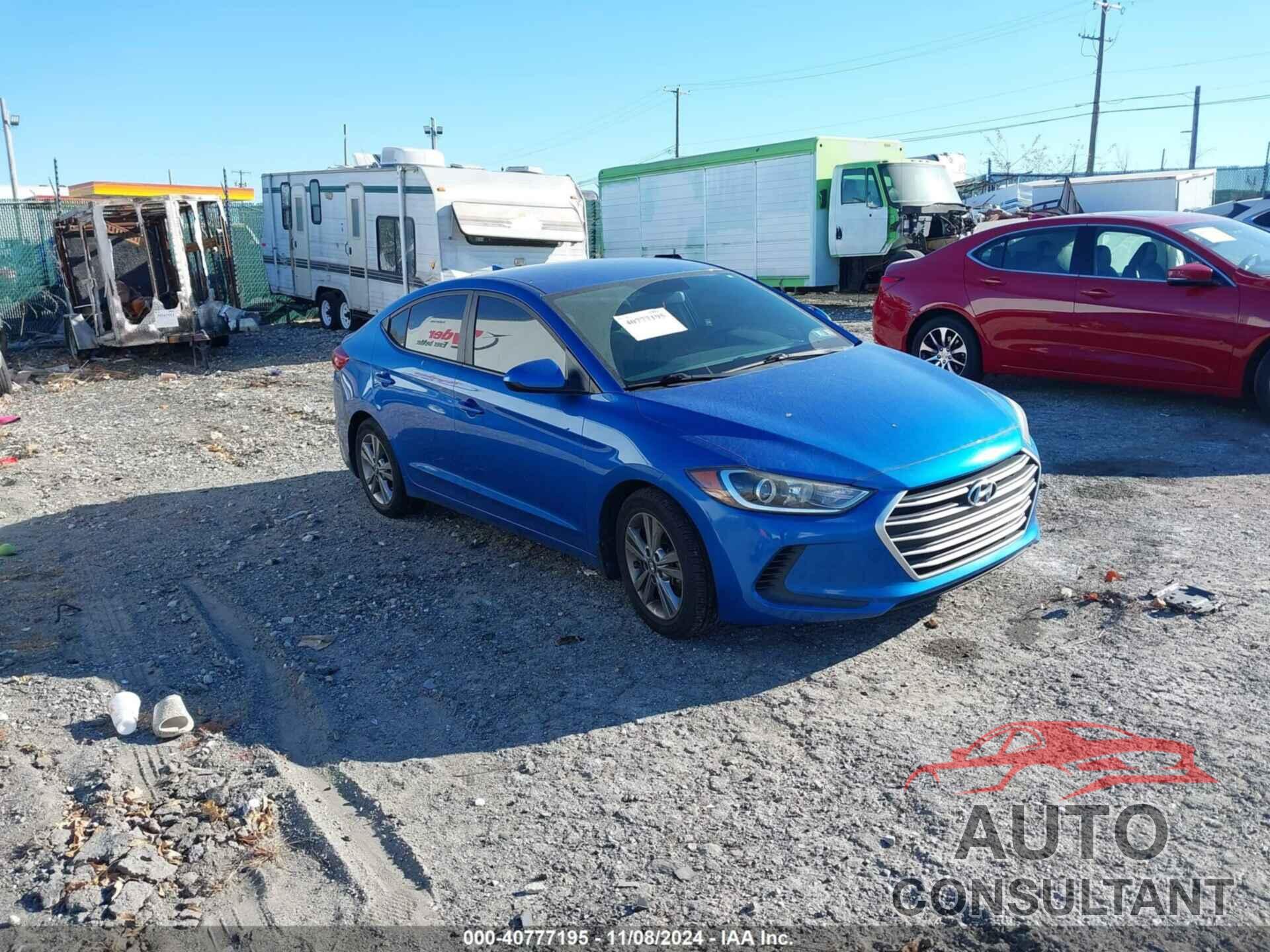 HYUNDAI ELANTRA 2017 - KMHD84LF8HU241872