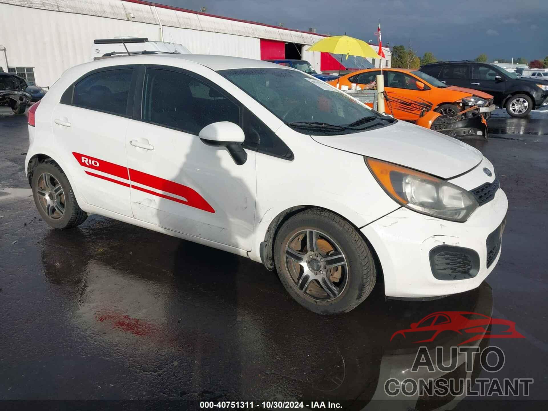 KIA RIO5 2012 - KNADM5A32C6068441