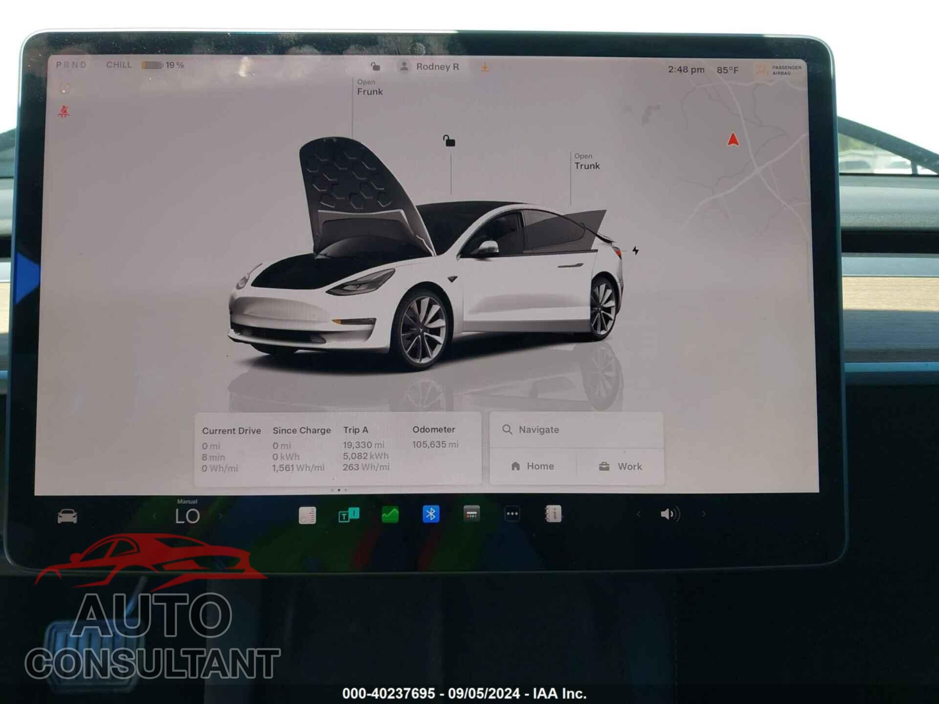 TESLA MODEL 3 2022 - 5YJ3E1EB0NF186548