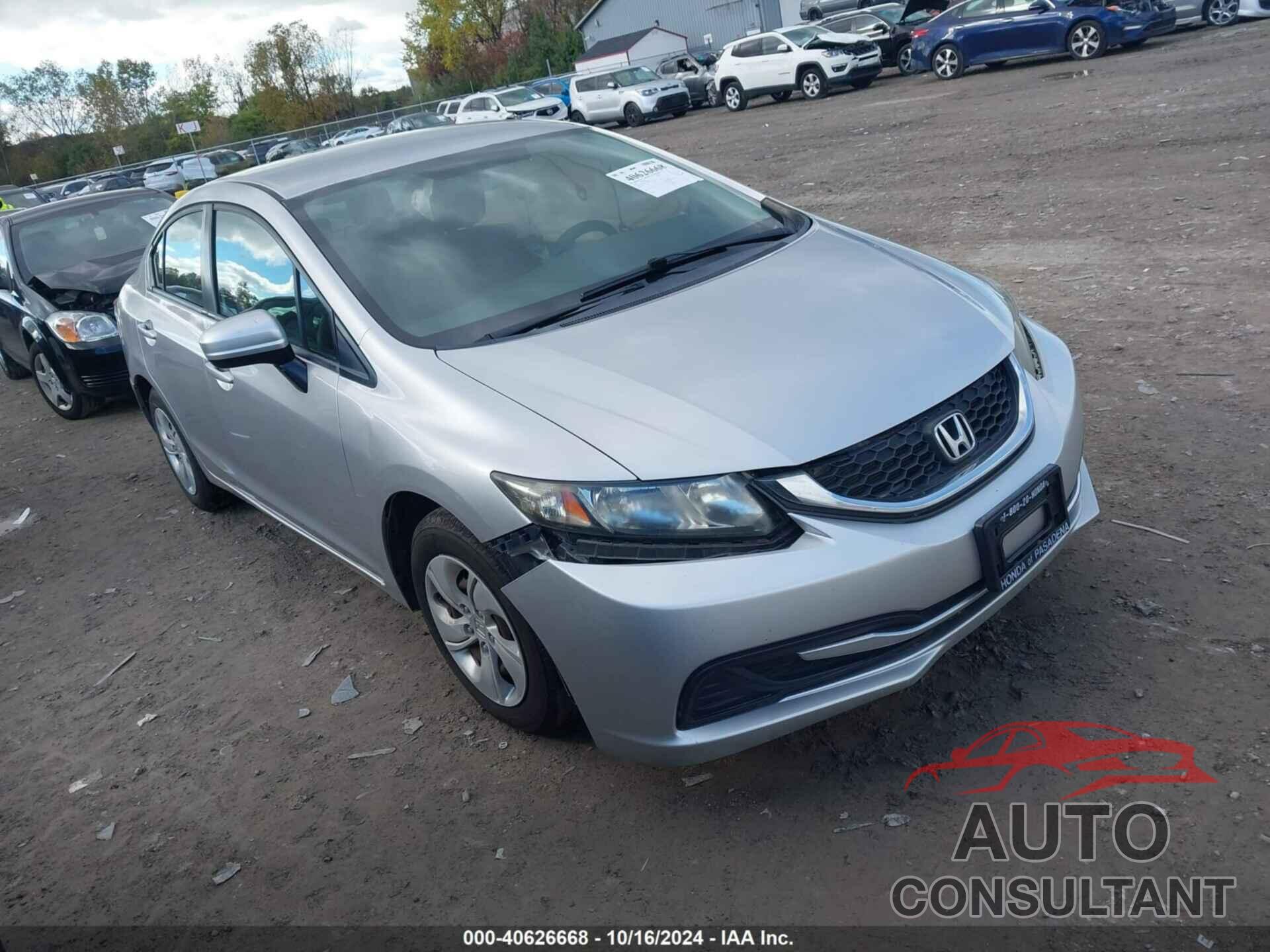 HONDA CIVIC 2014 - 19XFB2F50EE268080
