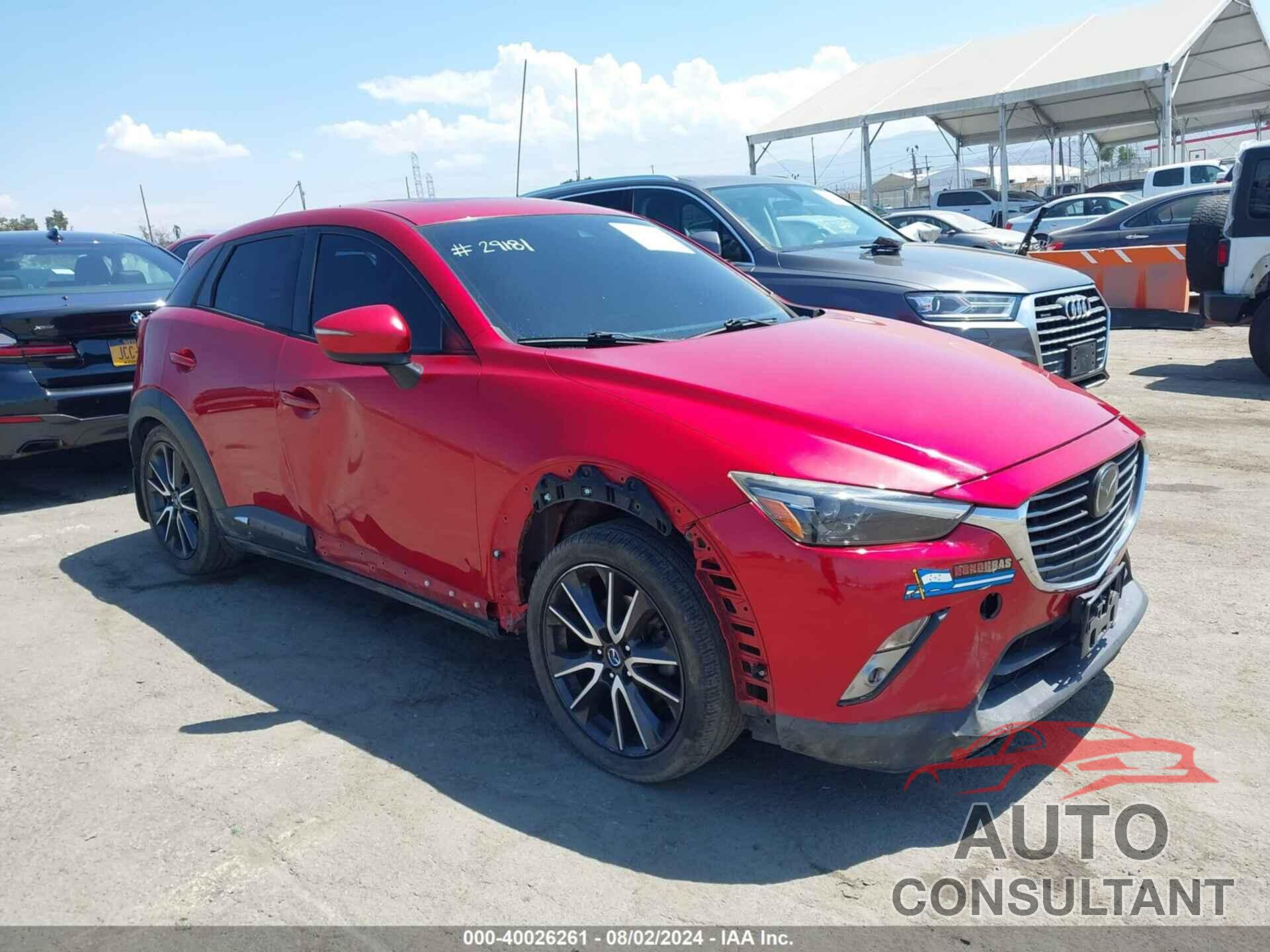 MAZDA CX-3 2018 - JM1DKFD75J0310409