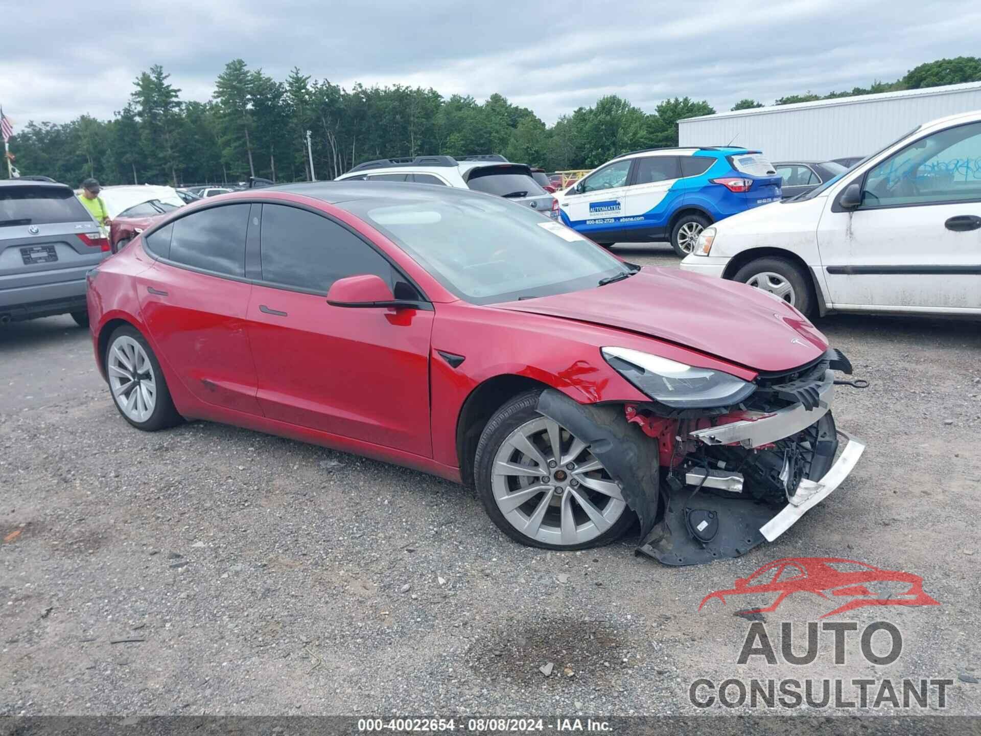 TESLA MODEL 3 2022 - 5YJ3E1EB8NF185101