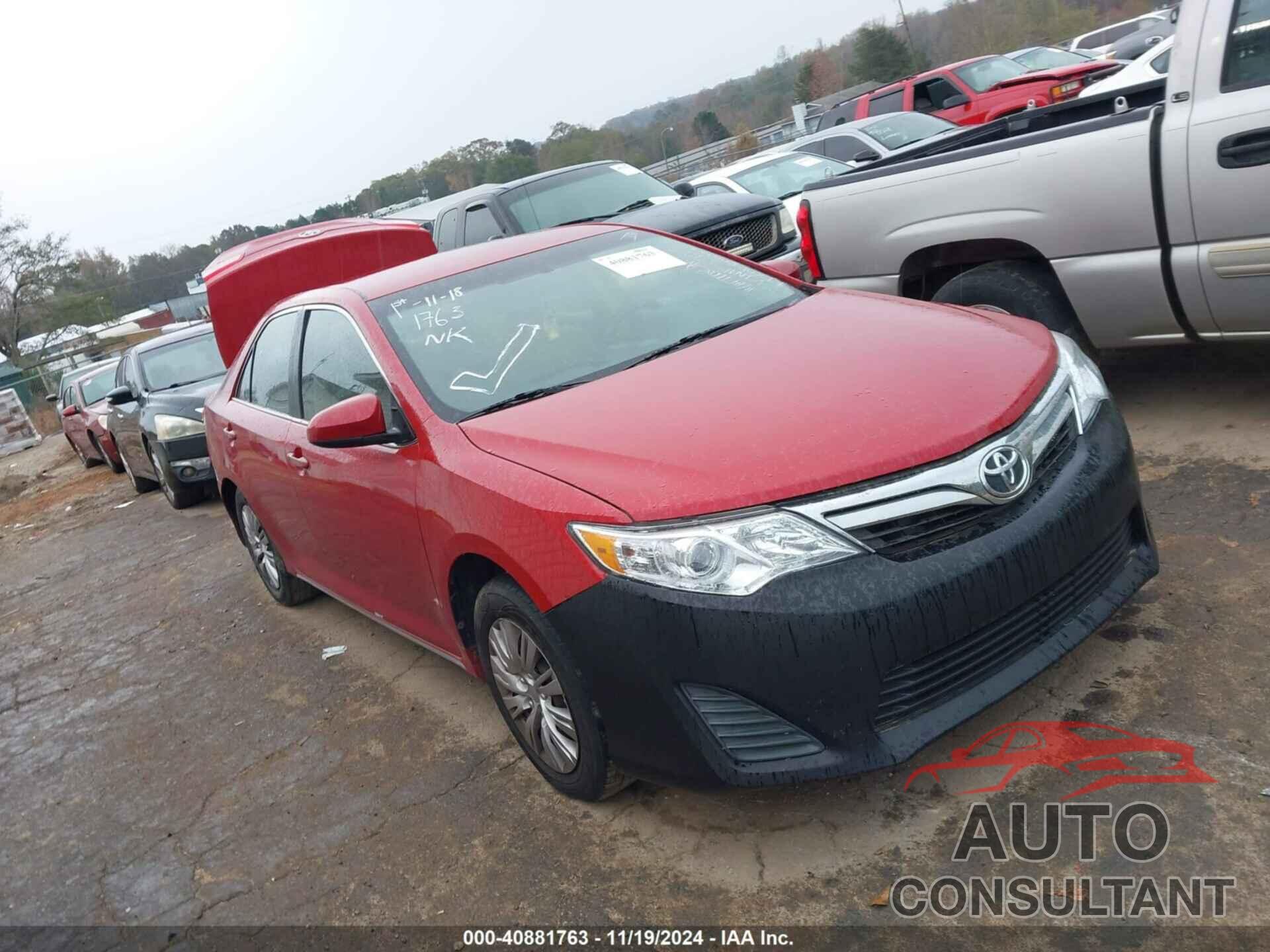 TOYOTA CAMRY 2012 - 4T1BF1FK1CU537023