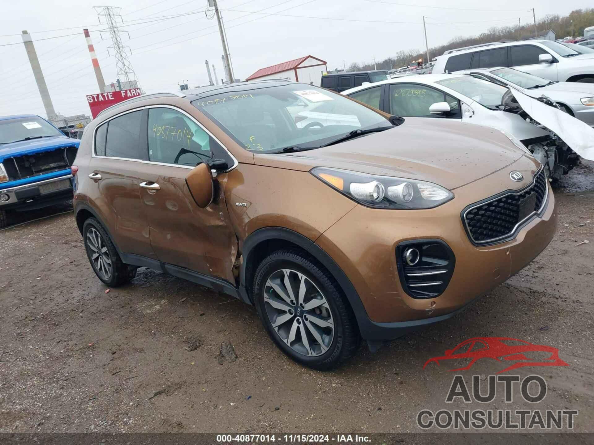 KIA SPORTAGE 2017 - KNDPNCAC3H7152710