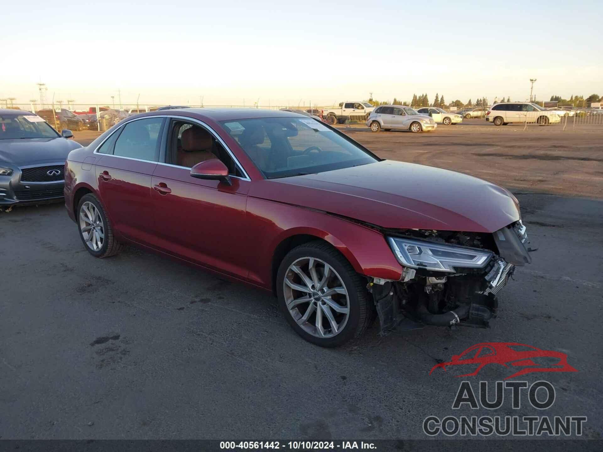 AUDI A4 2019 - WAUHMAF43KN004795