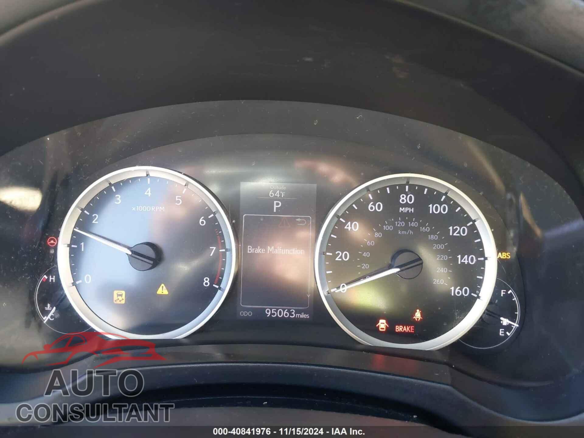LEXUS IS 250 2015 - JTHCF1D25F5024964