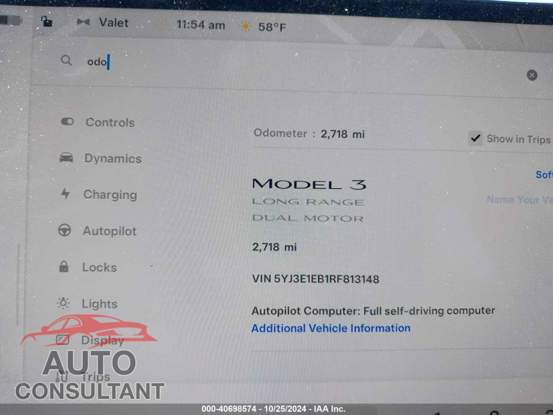 TESLA MODEL 3 2024 - 5YJ3E1EB1RF813148