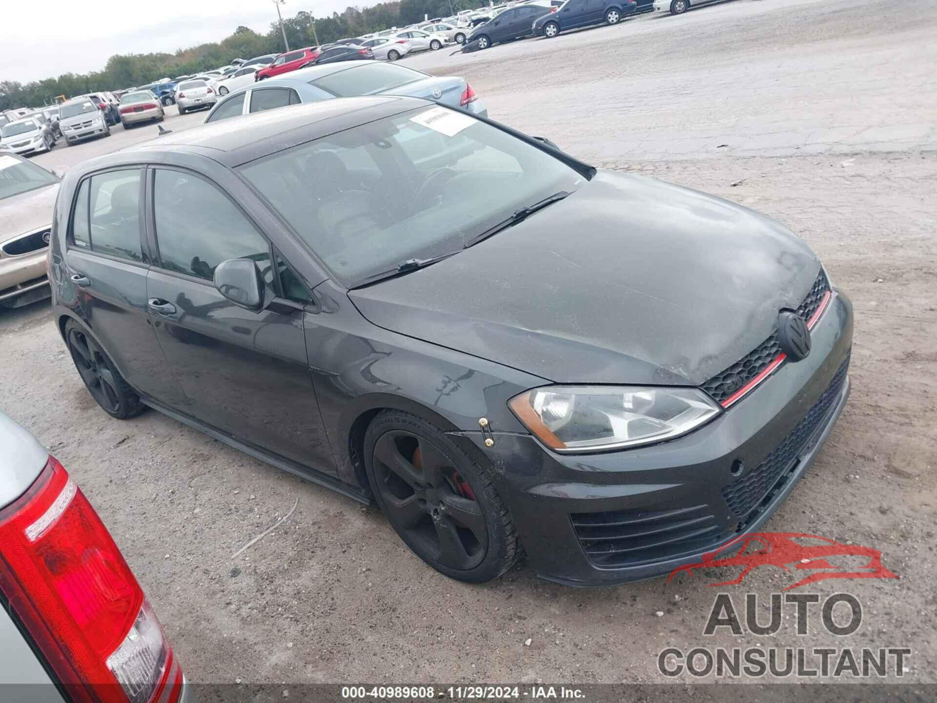 VOLKSWAGEN GOLF GTI 2015 - 3VW5T7AU6FM000921