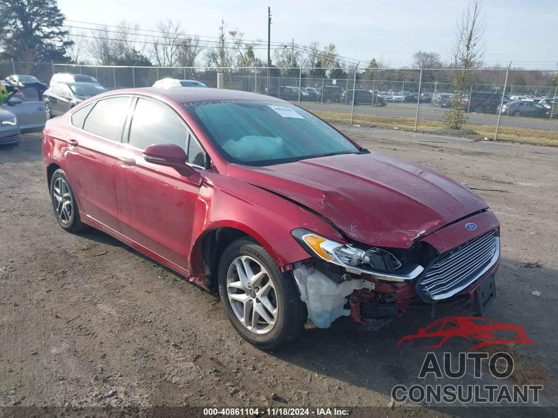 FORD FUSION 2013 - 3FA6P0HR8DR123324