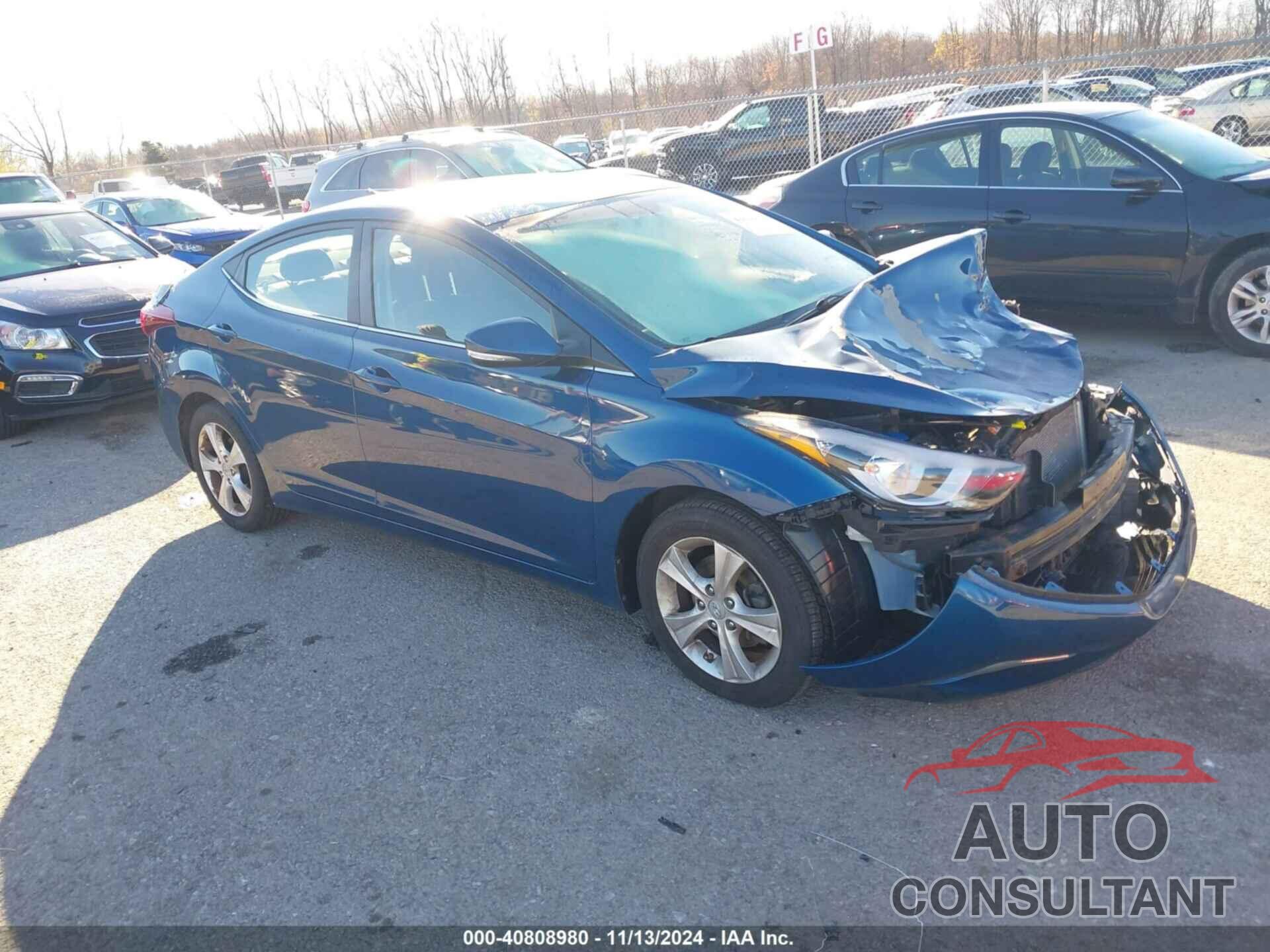 HYUNDAI ELANTRA 2016 - KMHDH4AE8GU645277