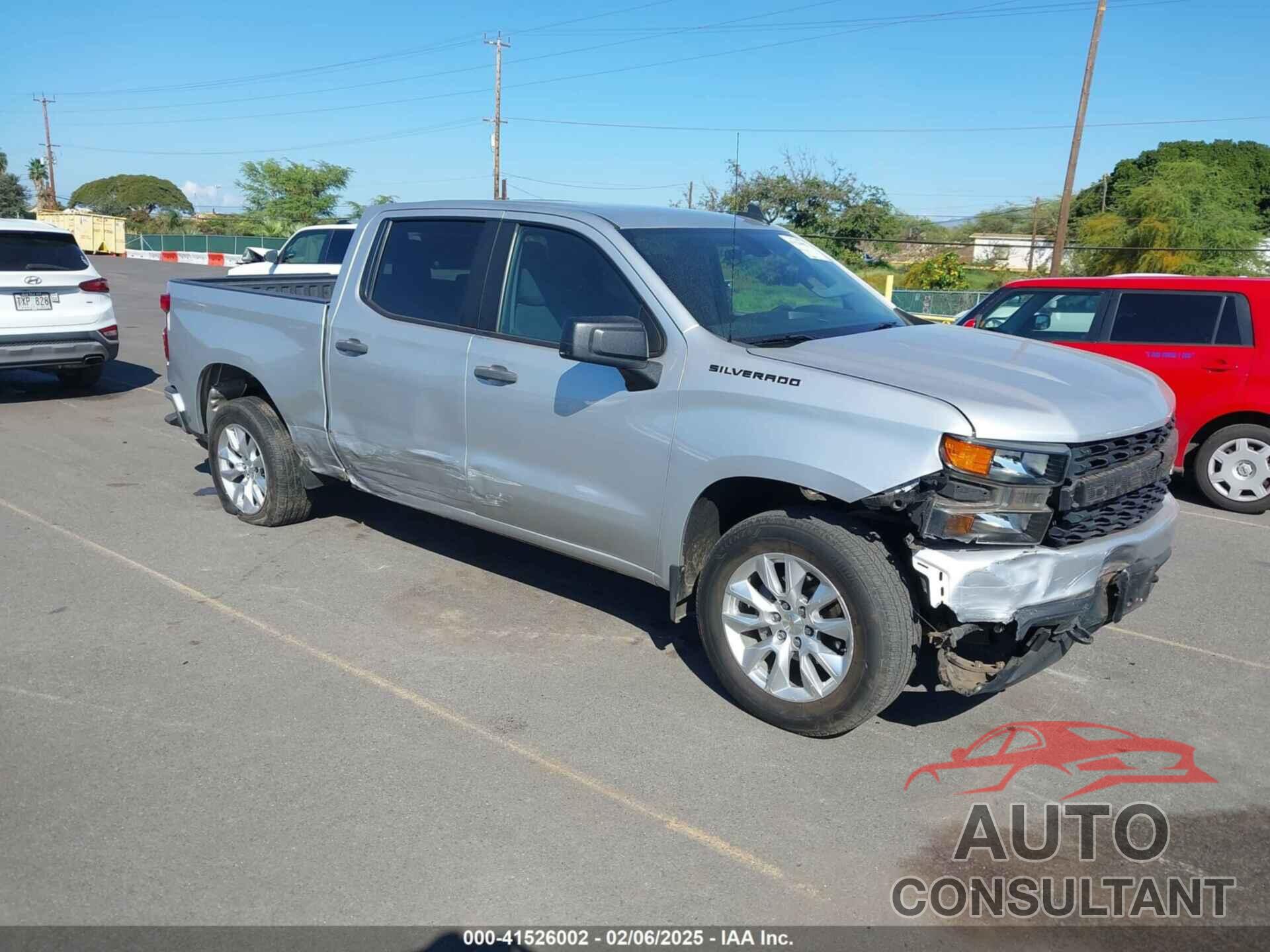 CHEVROLET SILVERADO 1500 2021 - 3GCPWBEK8MG241888