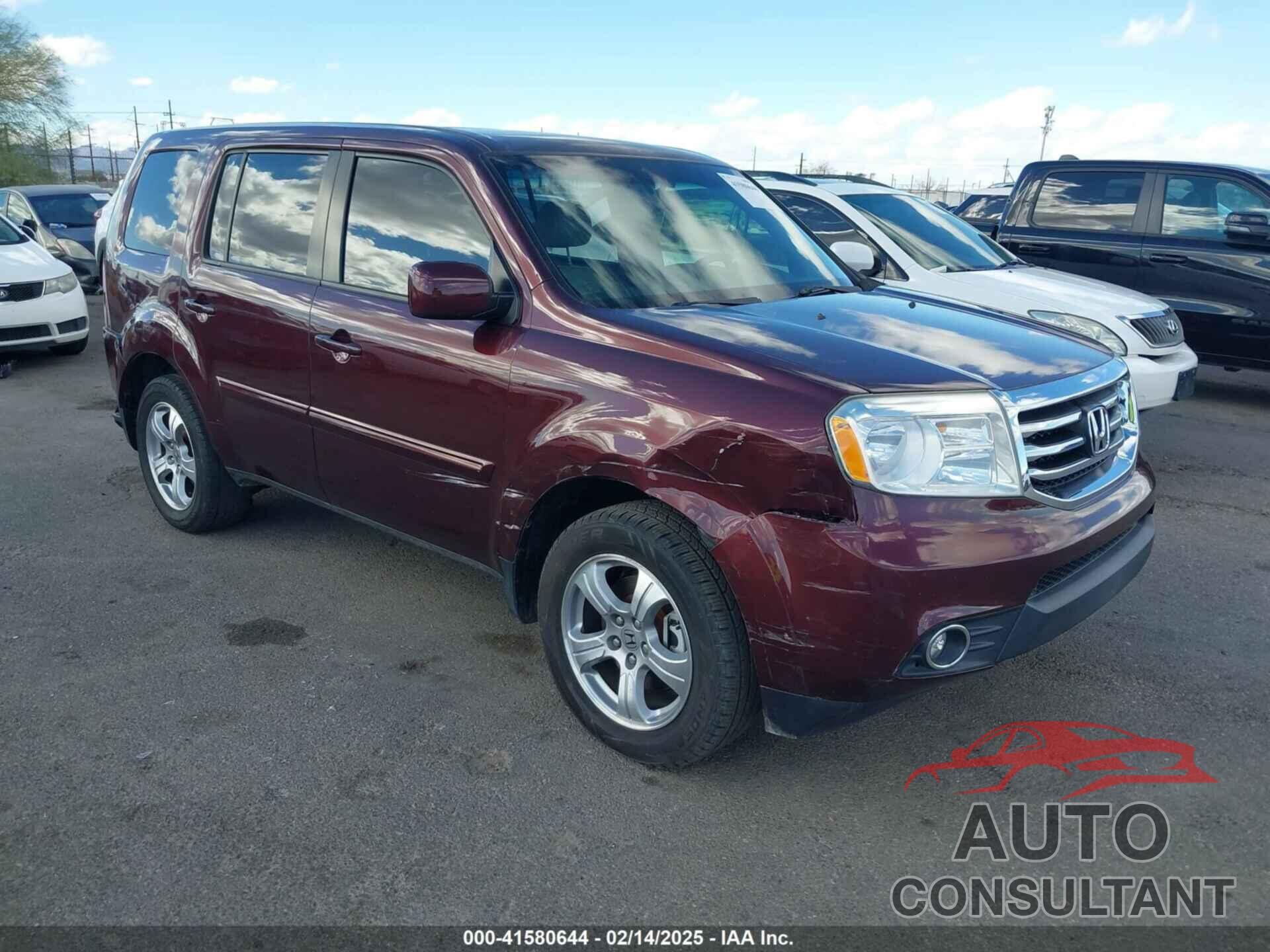 HONDA PILOT 2012 - 5FNYF3H53CB038511