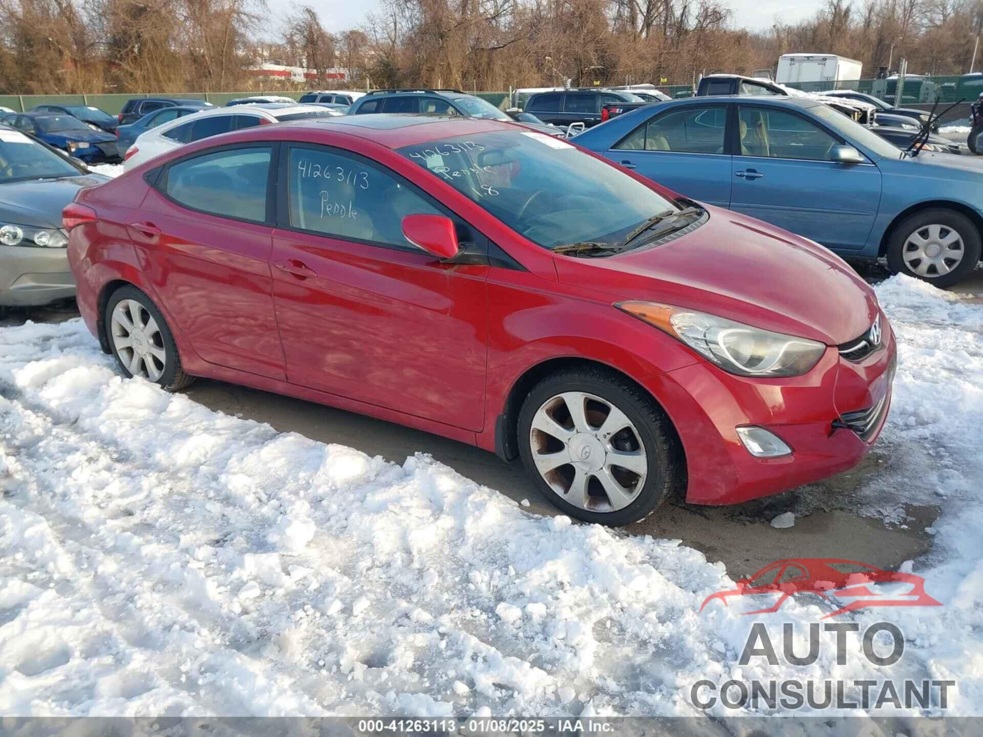 HYUNDAI ELANTRA 2013 - KMHDH4AE6DU947436