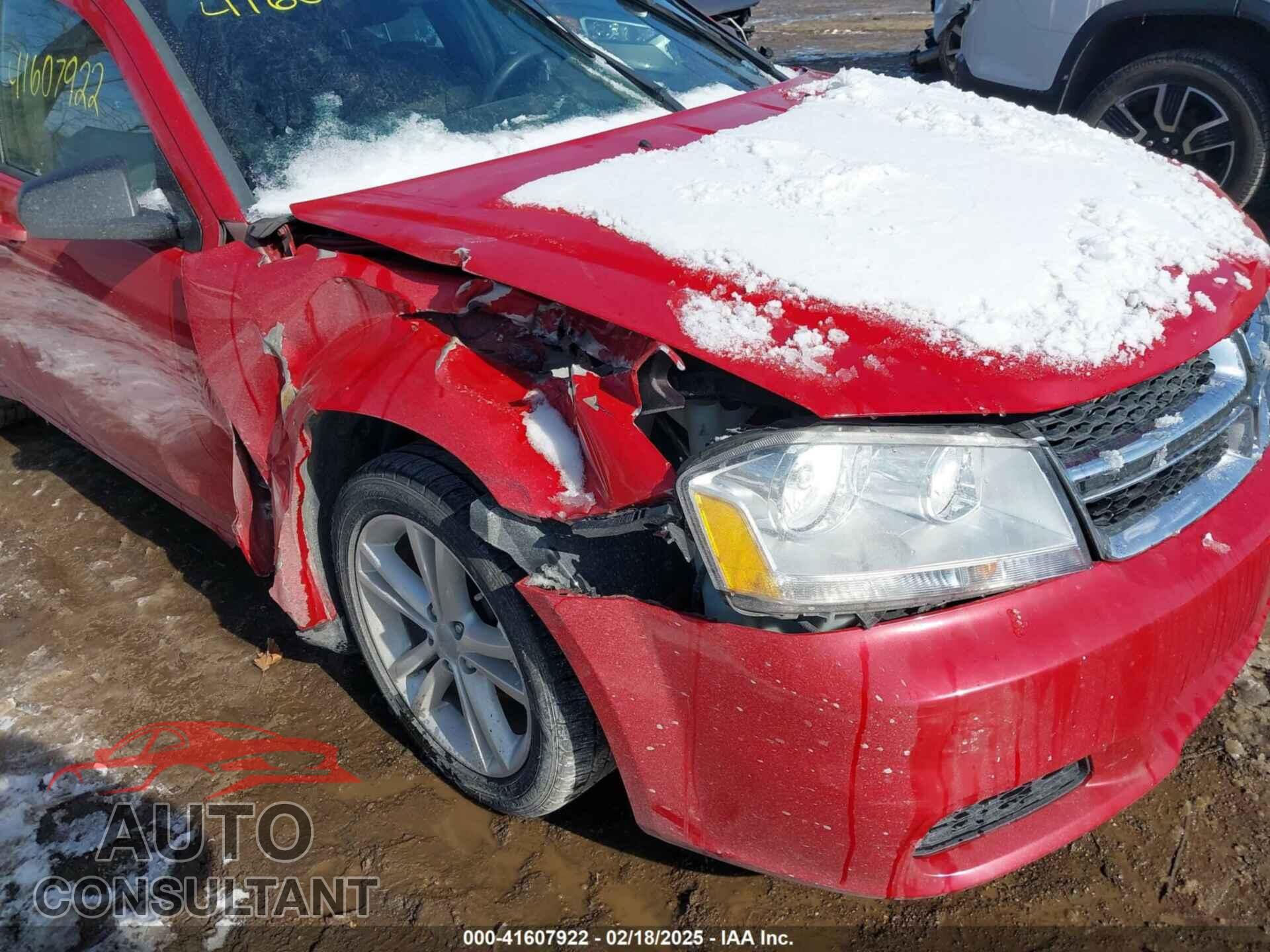 DODGE AVENGER 2013 - 1C3CDZAG0DN521511