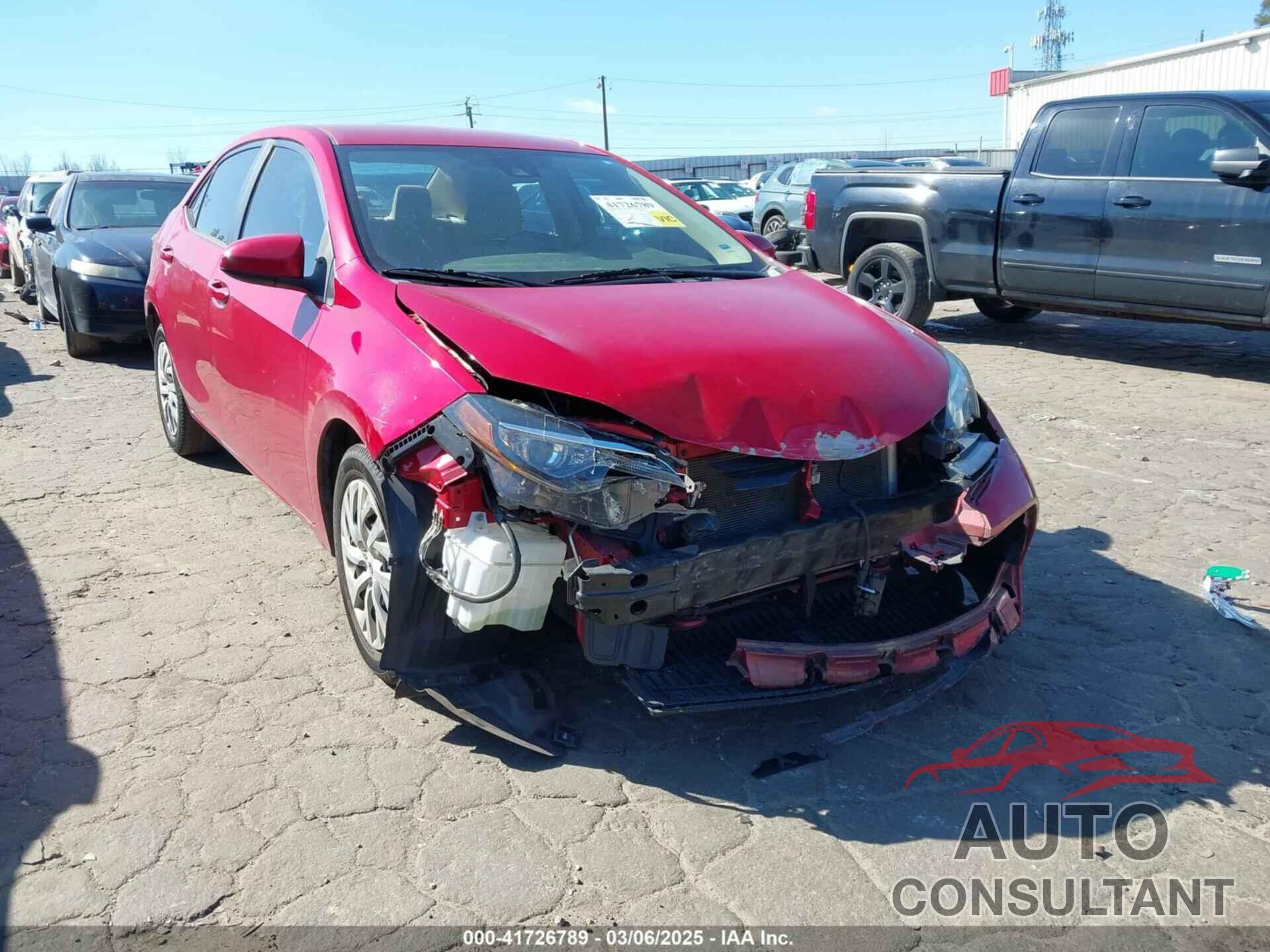 TOYOTA COROLLA 2019 - 2T1BURHE5KC206148
