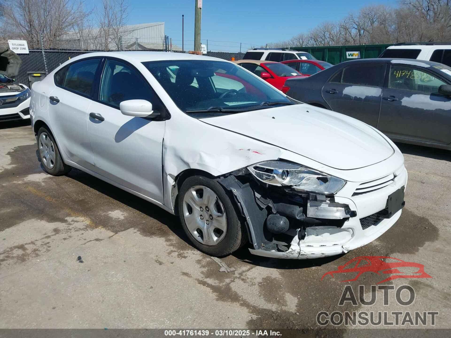 DODGE DART 2013 - 1C3CDFAAXDD290102