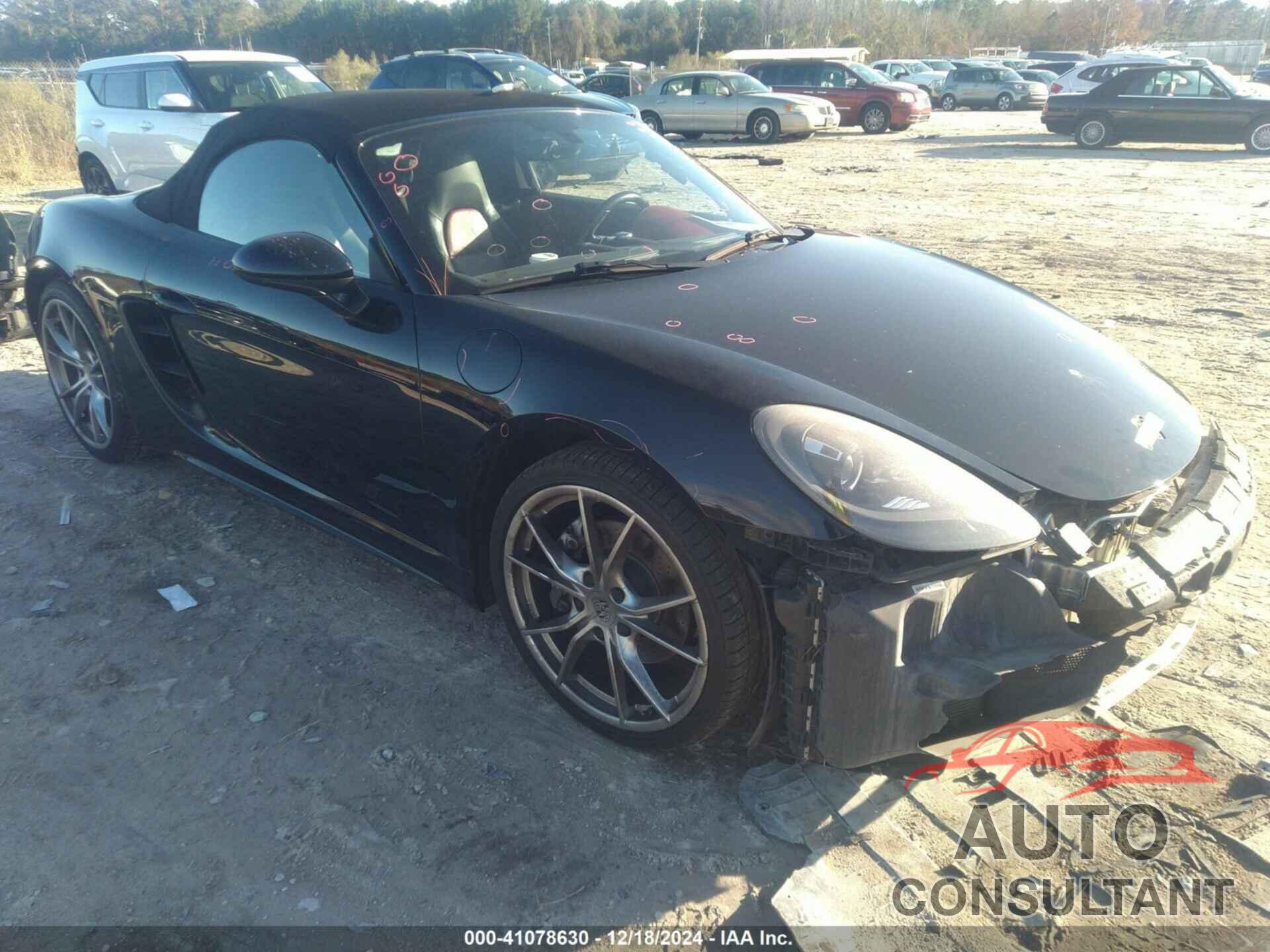 PORSCHE 718 BOXSTER 2017 - WP0CA2A83HS221358